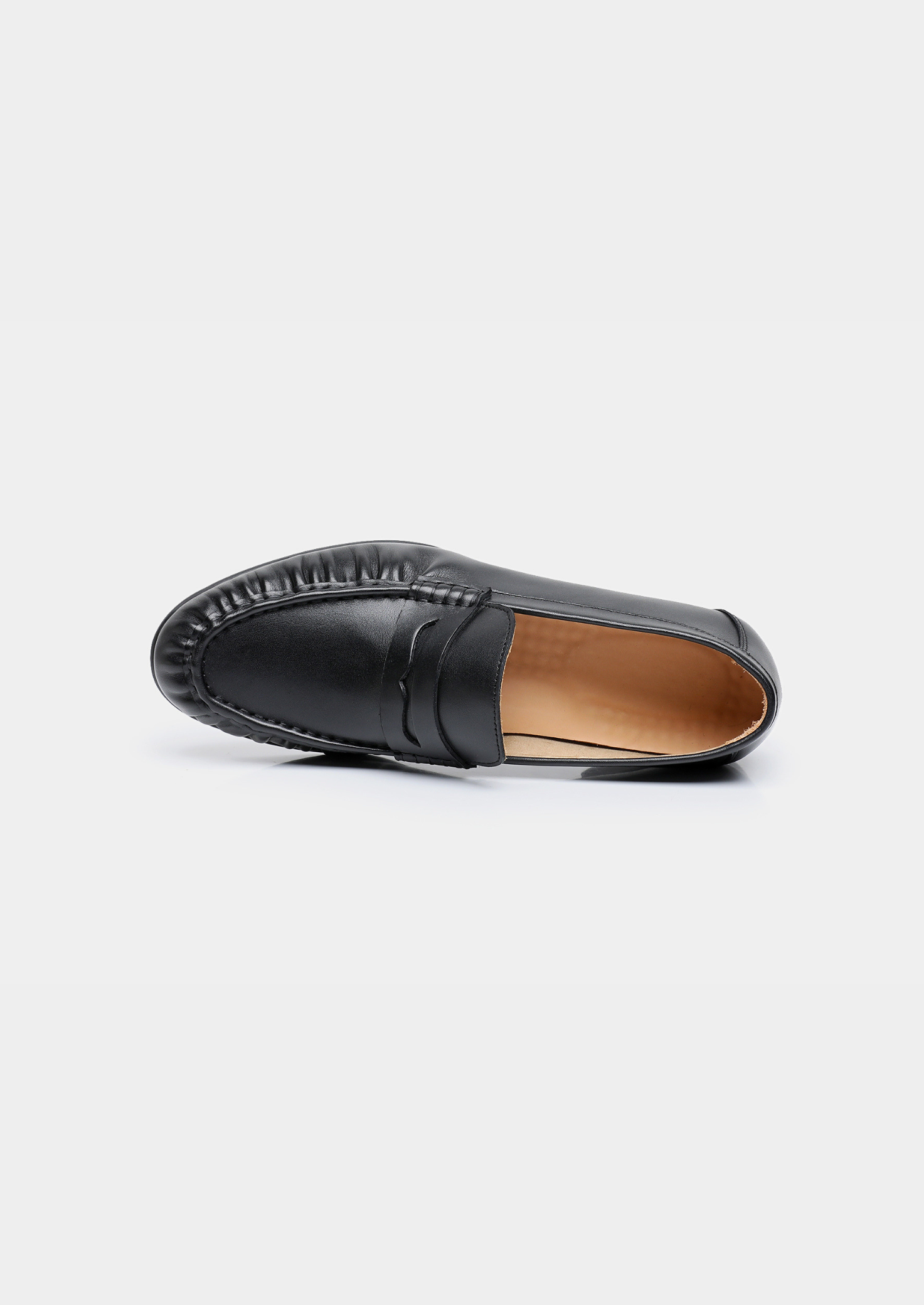 BLACK CLASSIC PENNY LEATHER LOAFERS