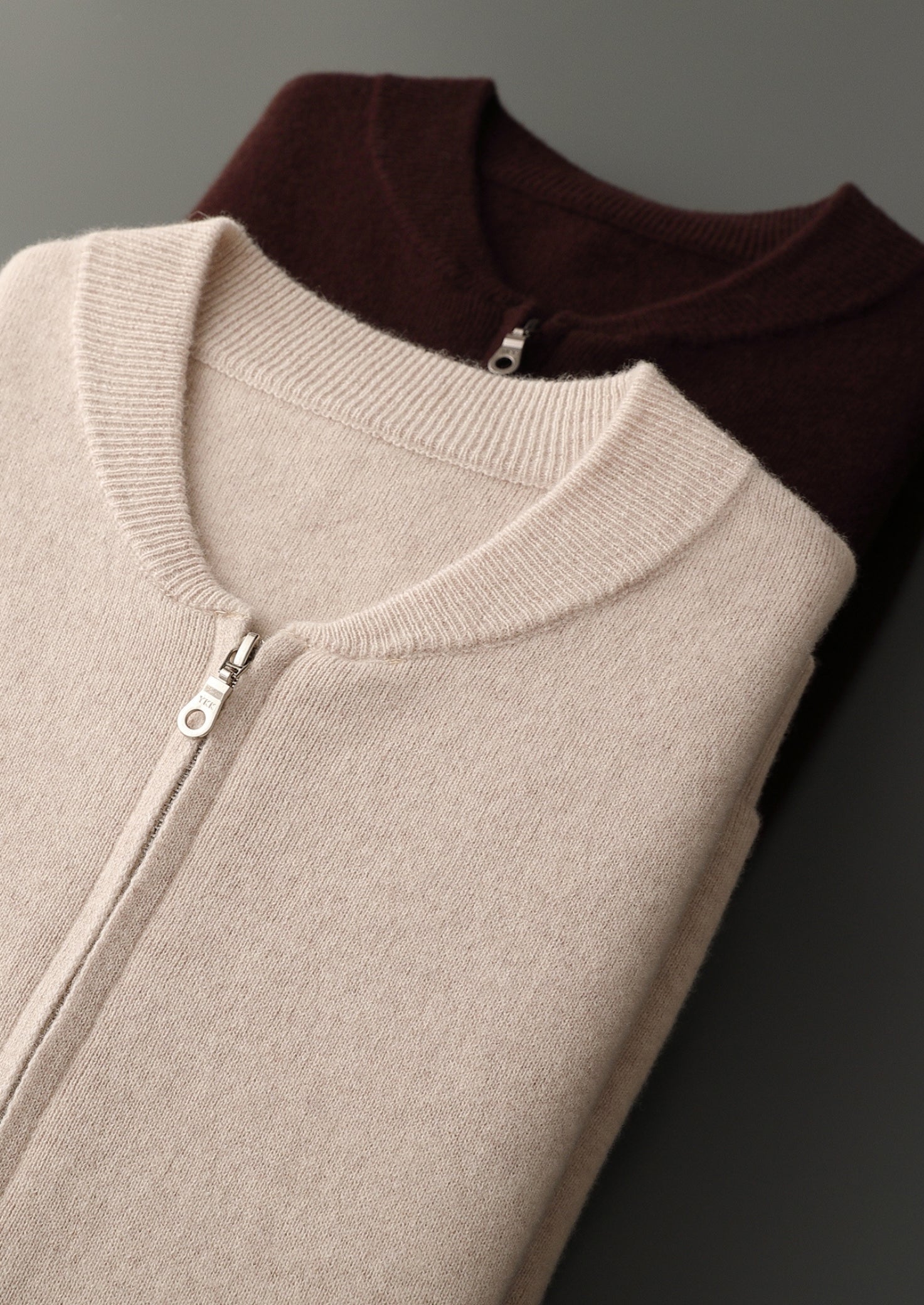 Pure Extra-Fine Merino Wool Essential Zip Cardigan