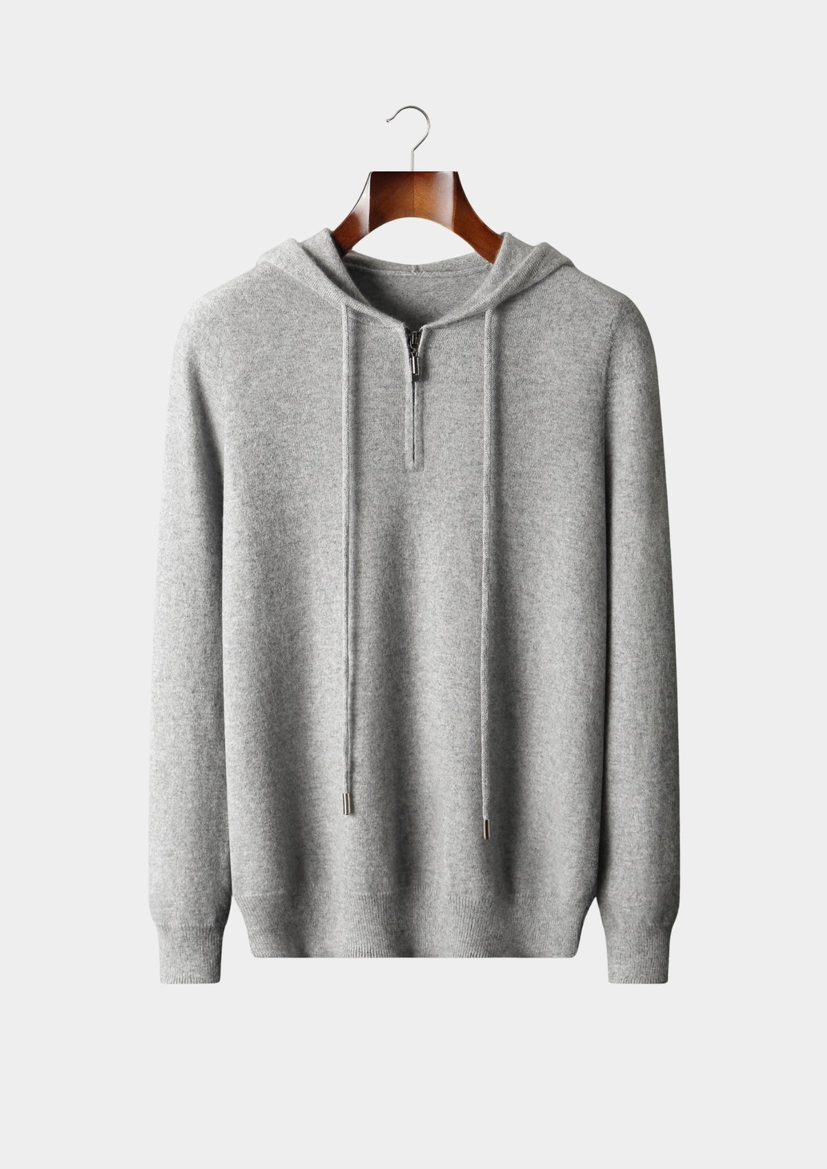 Premium Cashmere Half-Zip Hoodie
