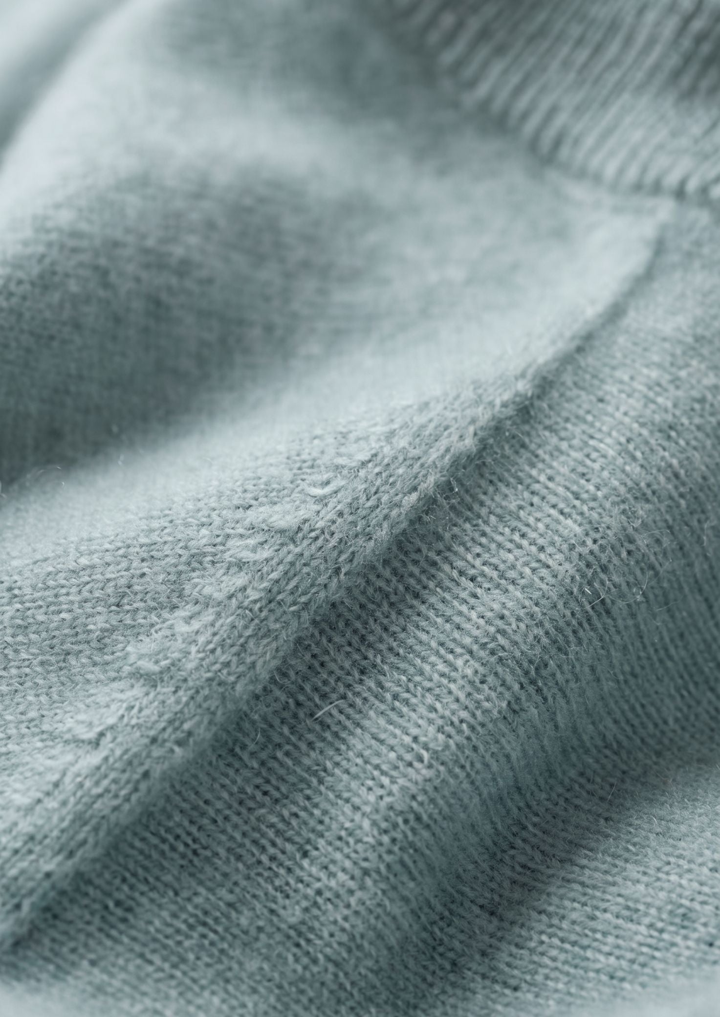 Premium Cashmere Classic Crewneck T-Shirt - Turquoise