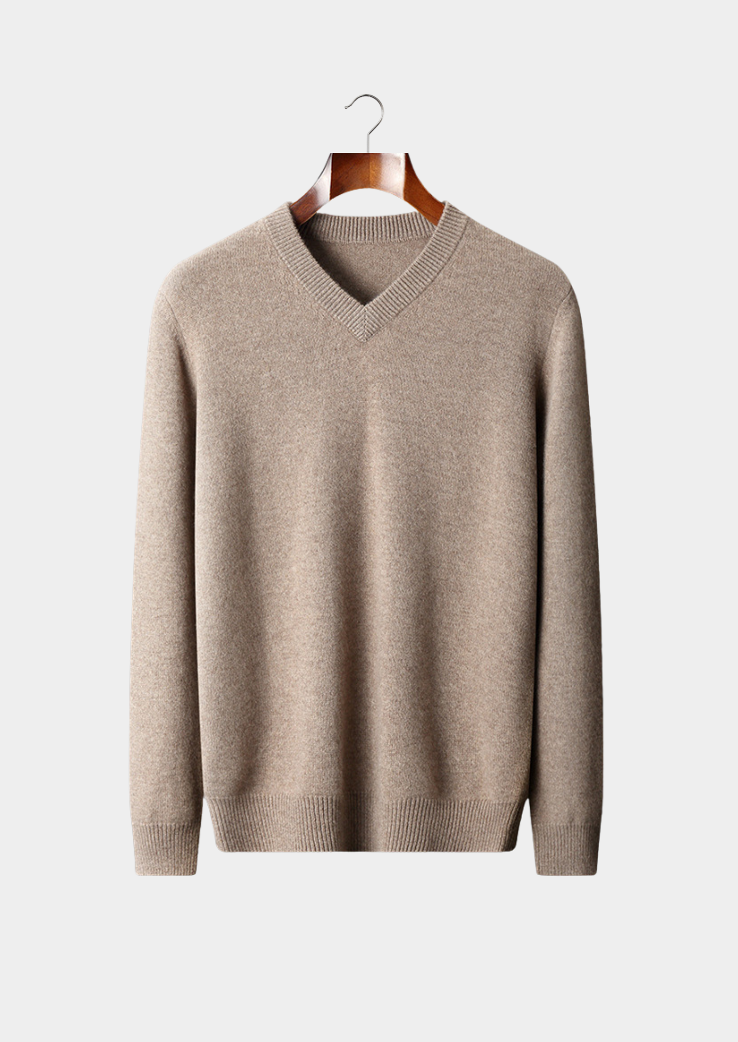 PURE CASHMERE ESSENTIAL V-NECK SWEATER