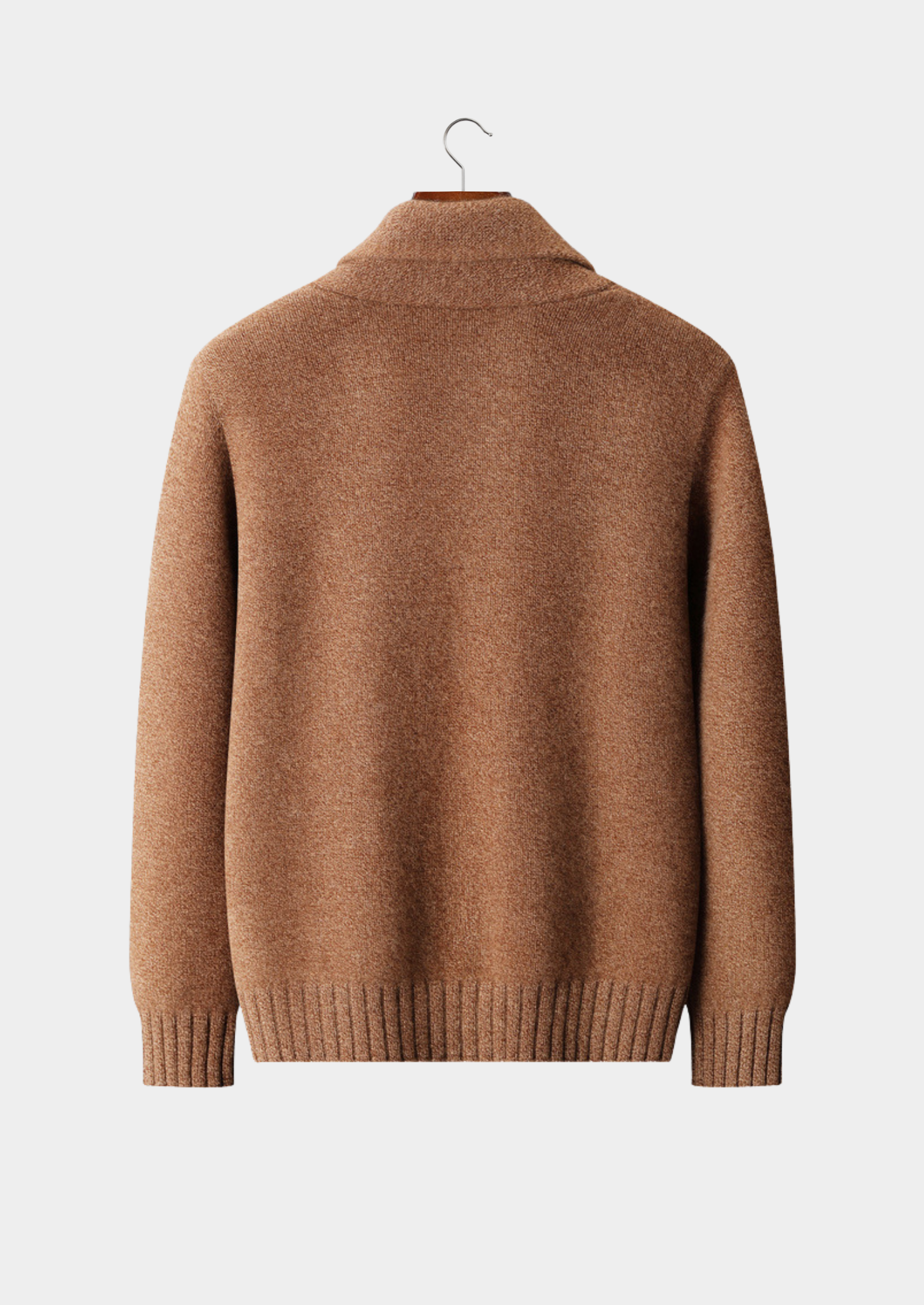 PURE CASHMERE SHAWL COLLAR CARDIGAN
