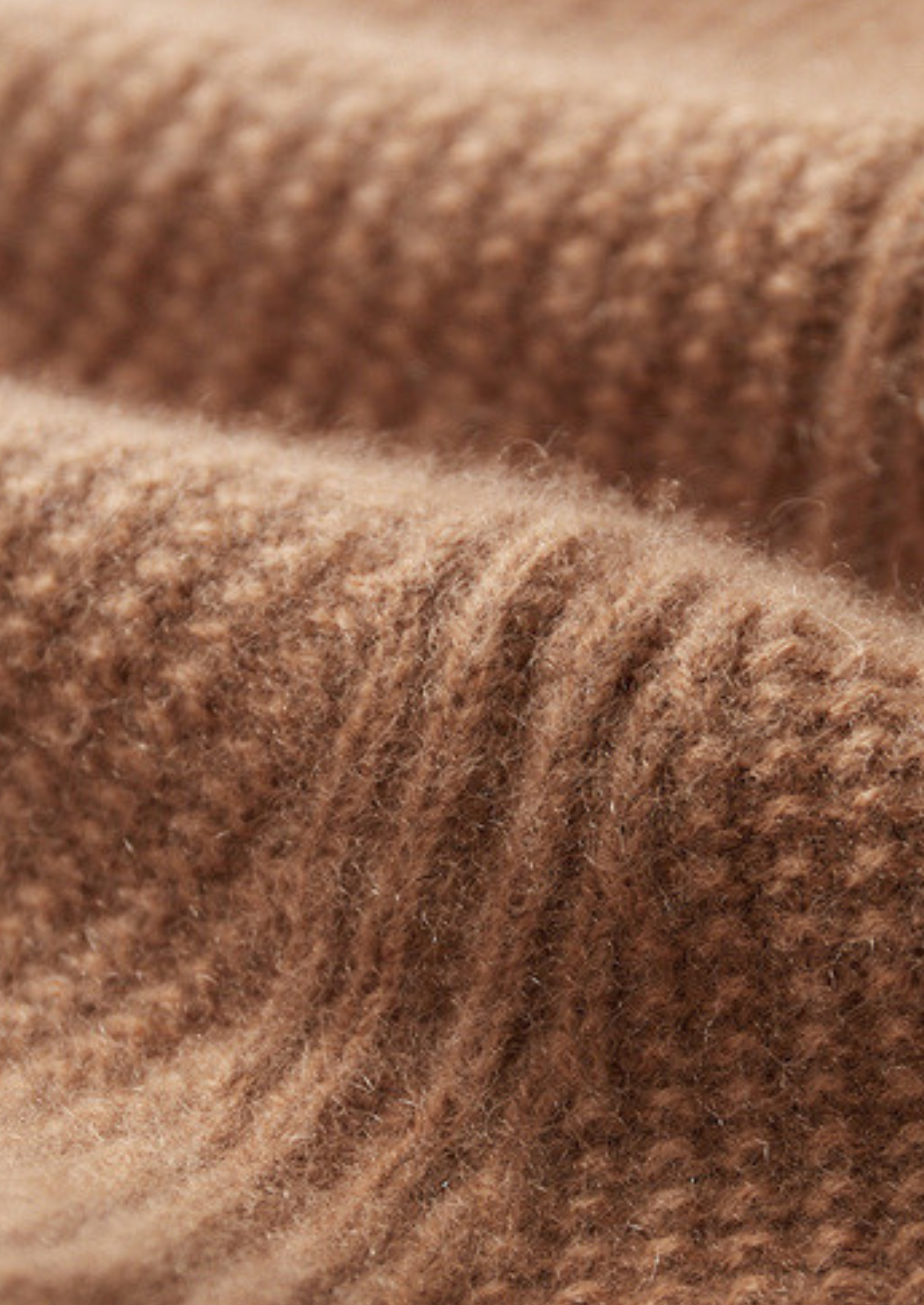 PURE CASHMERE MUSTARD RIBBED ZIP CARDIGAN