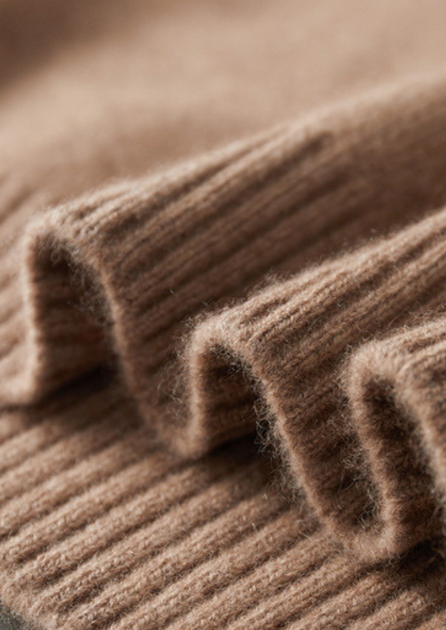 PURE CASHMERE BEIGE ESSENTIAL CREWNECK