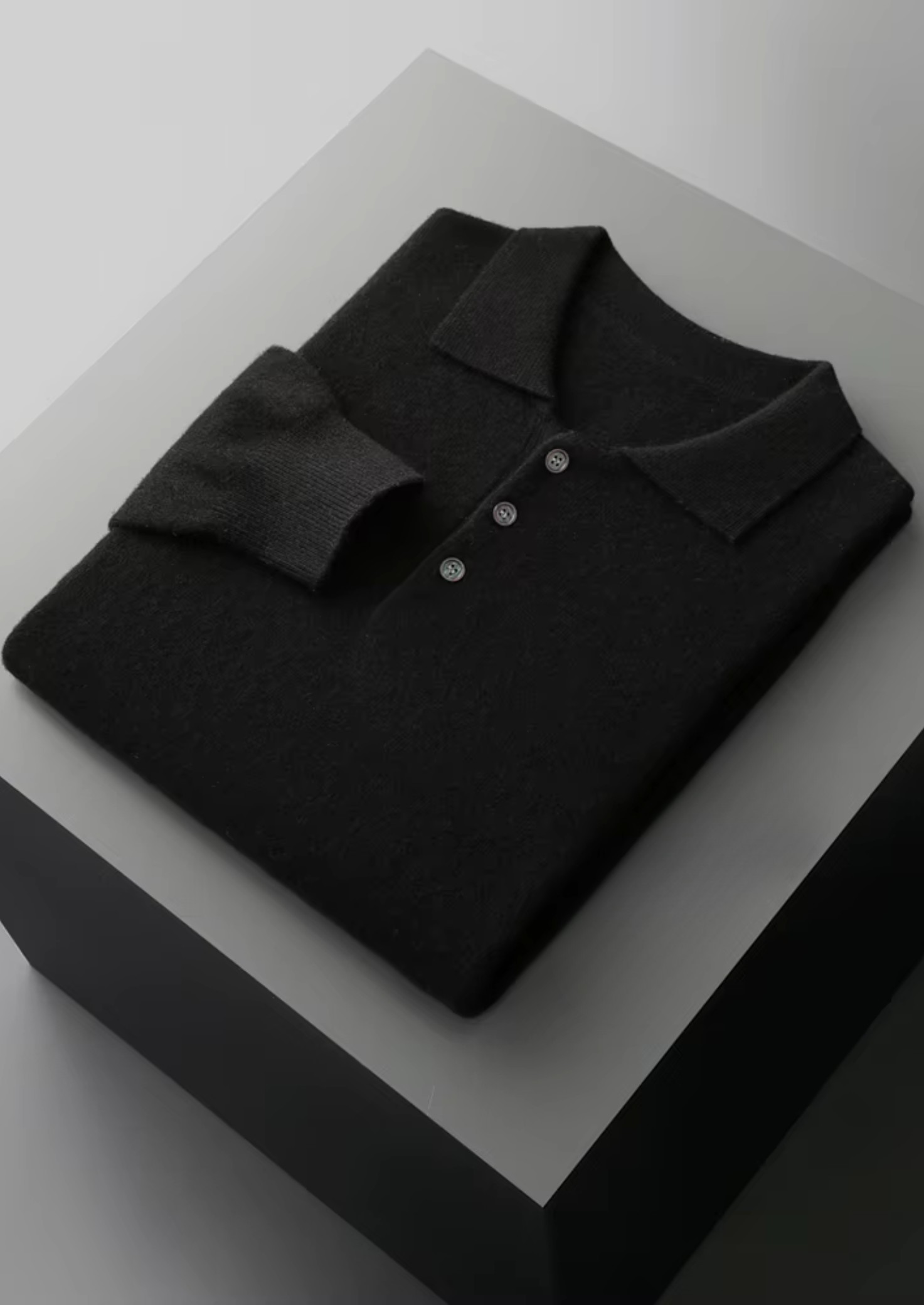 PURE EXTRA-FINE MERINO WOOL CLASSIC SWEATER POLO