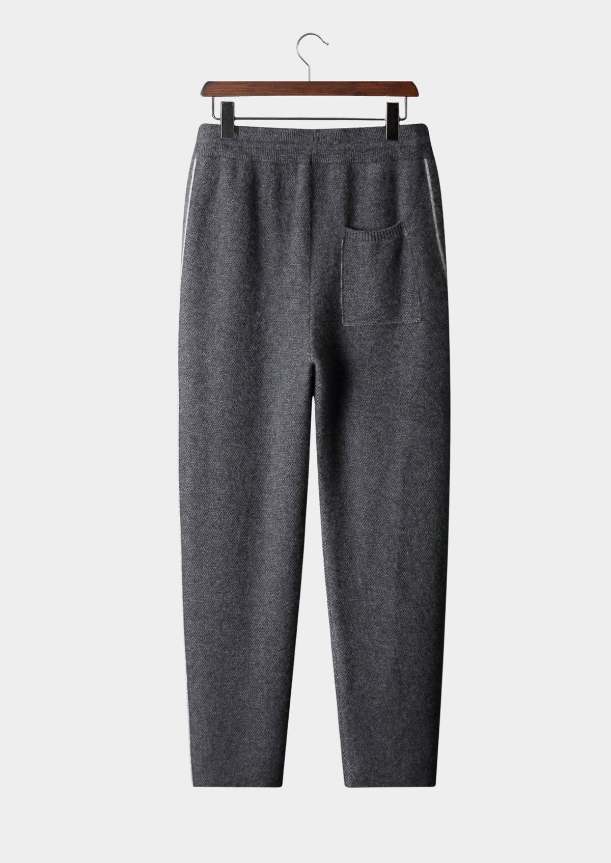 Pure Extra-Fine Merino Wool Jaquard Knit Trousers