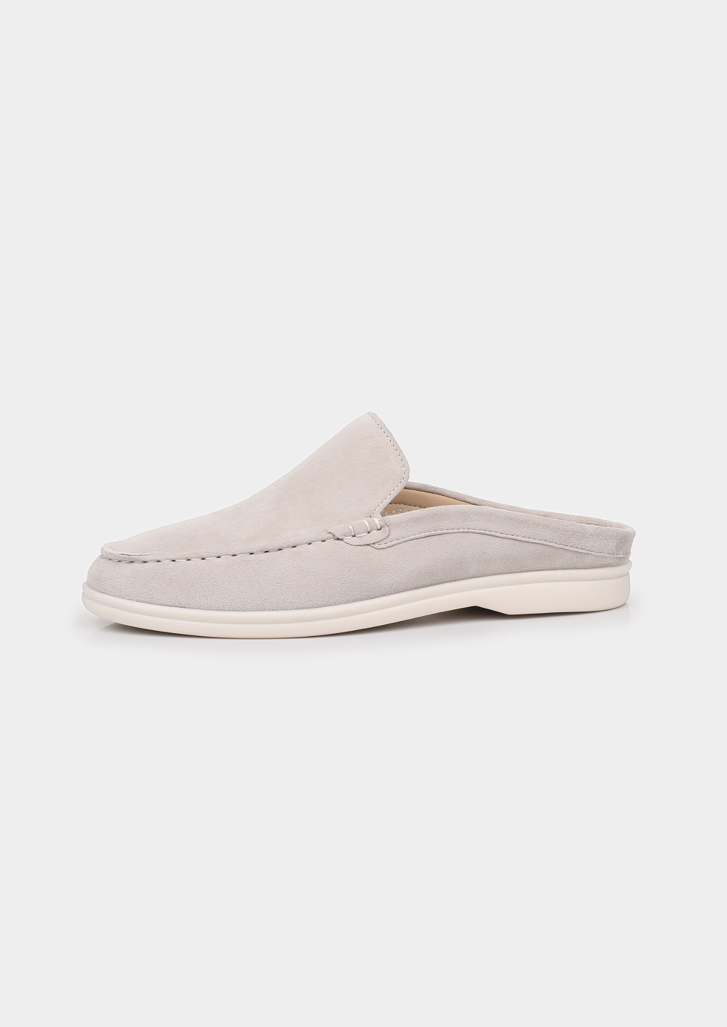 Light Gray Marina Suede Slipper