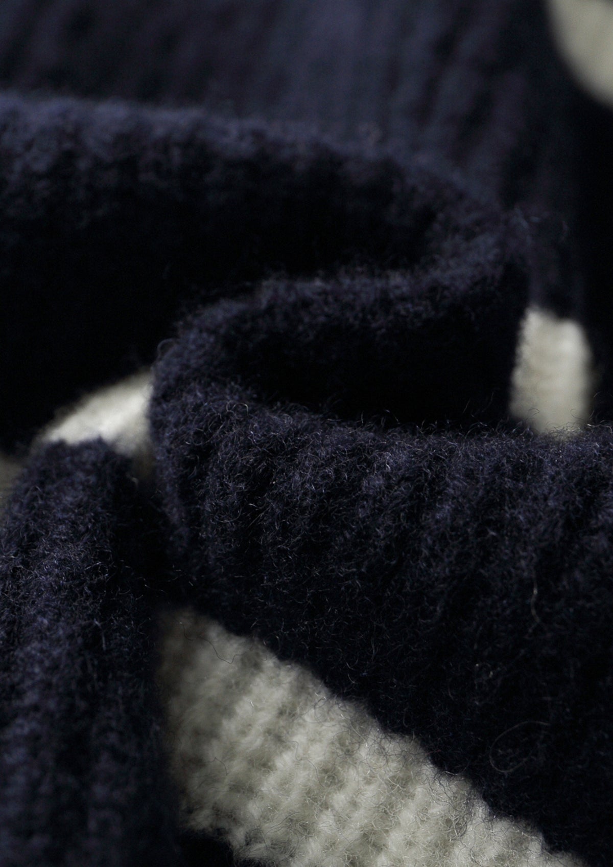 Pure Extra-Fine Merino Wool Striped Half-Zip Sweater