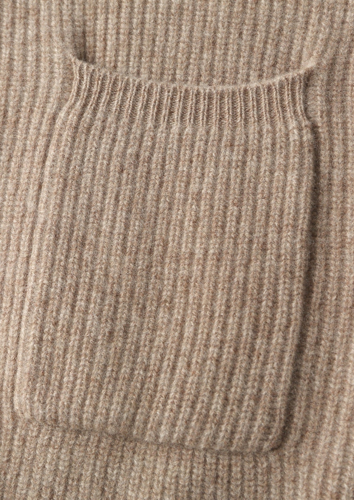 Pure Extra-Fine Merino Wool Ribbed Classic Button Cardigan