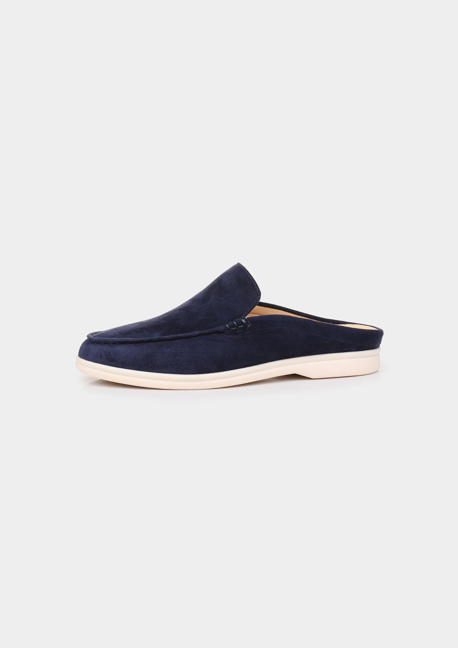 Navy Blue Marina Suede Slipper
