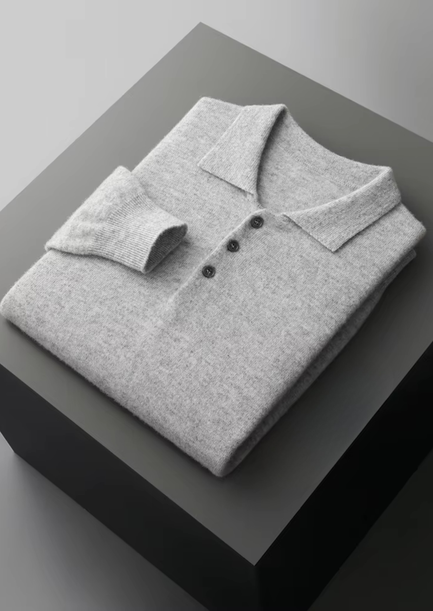 PURE EXTRA-FINE MERINO WOOL CLASSIC SWEATER POLO