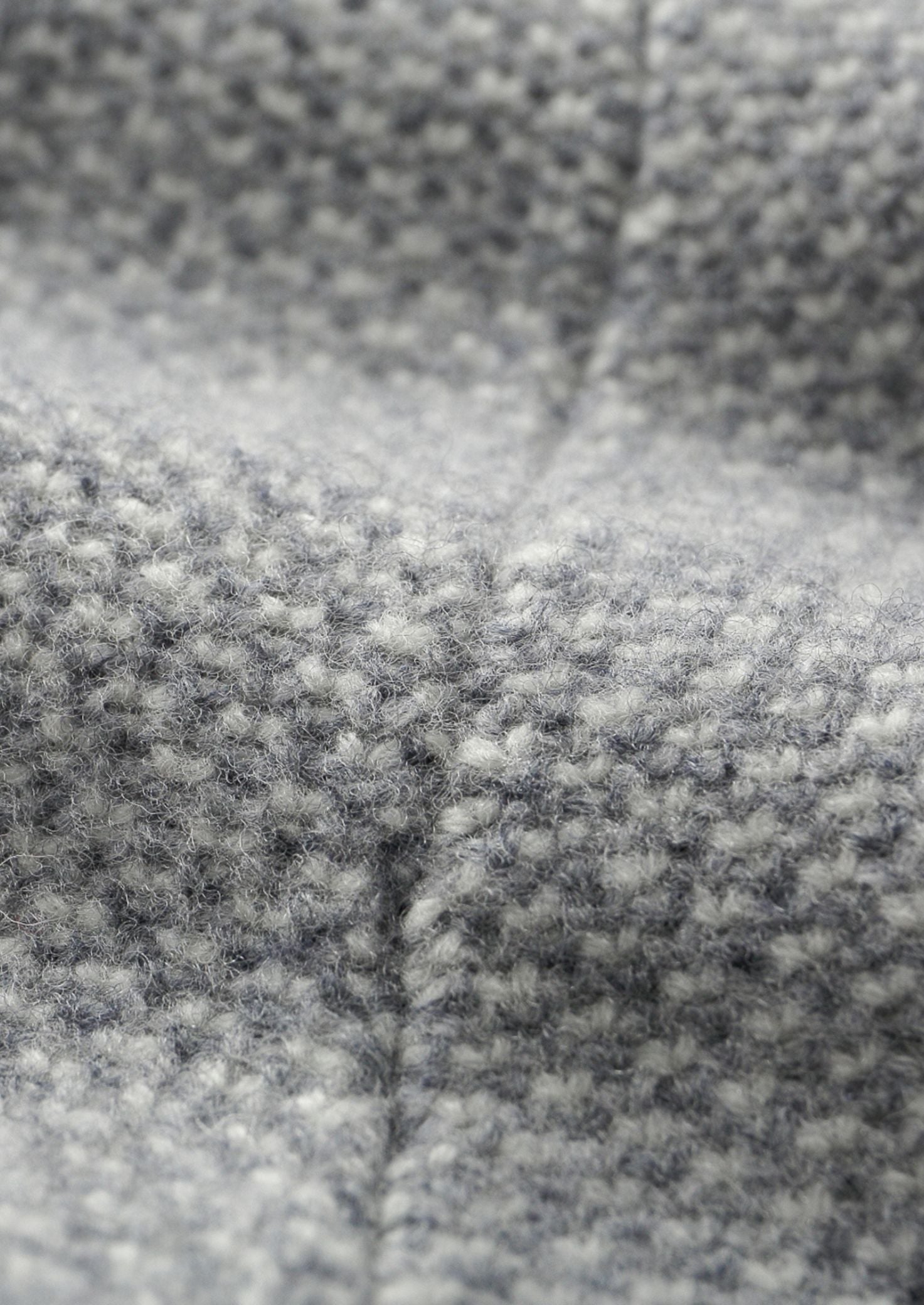 Pure Extra-Fine Merino Wool Light Gray Jaquard Set