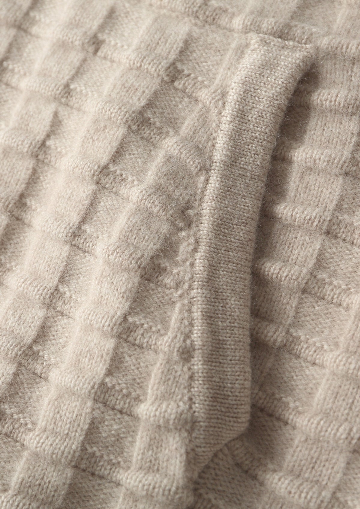 Pure Extra-Fine Merino Wool Textured Hoodie