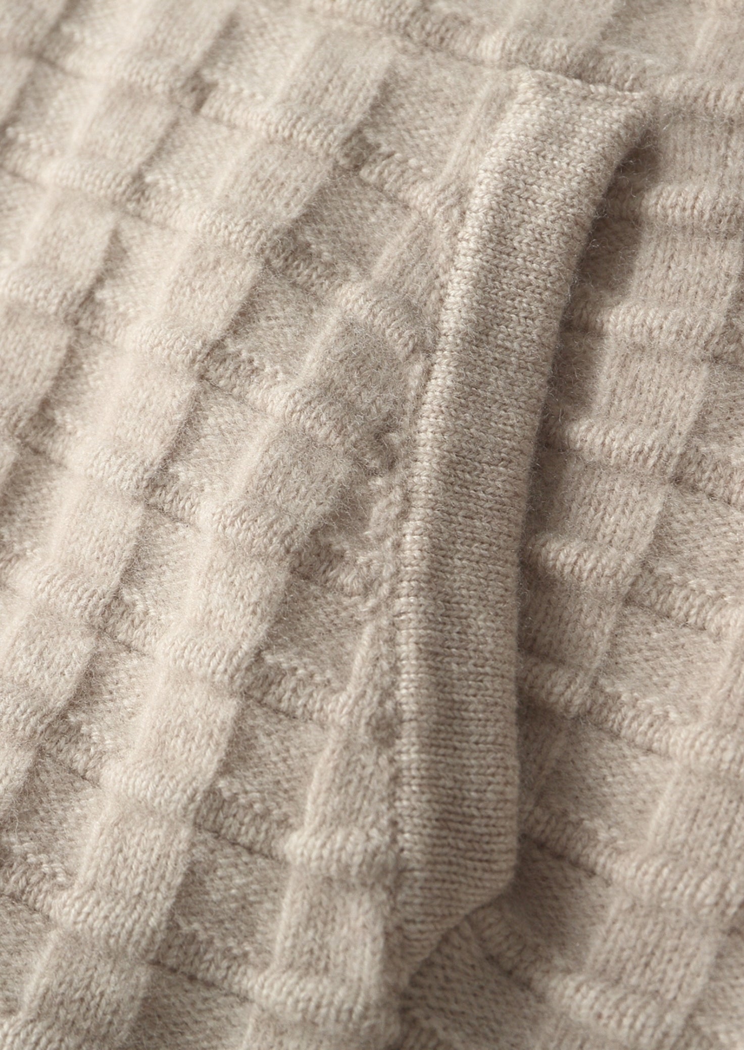 Pure Extra-Fine Merino Wool Textured Hoodie