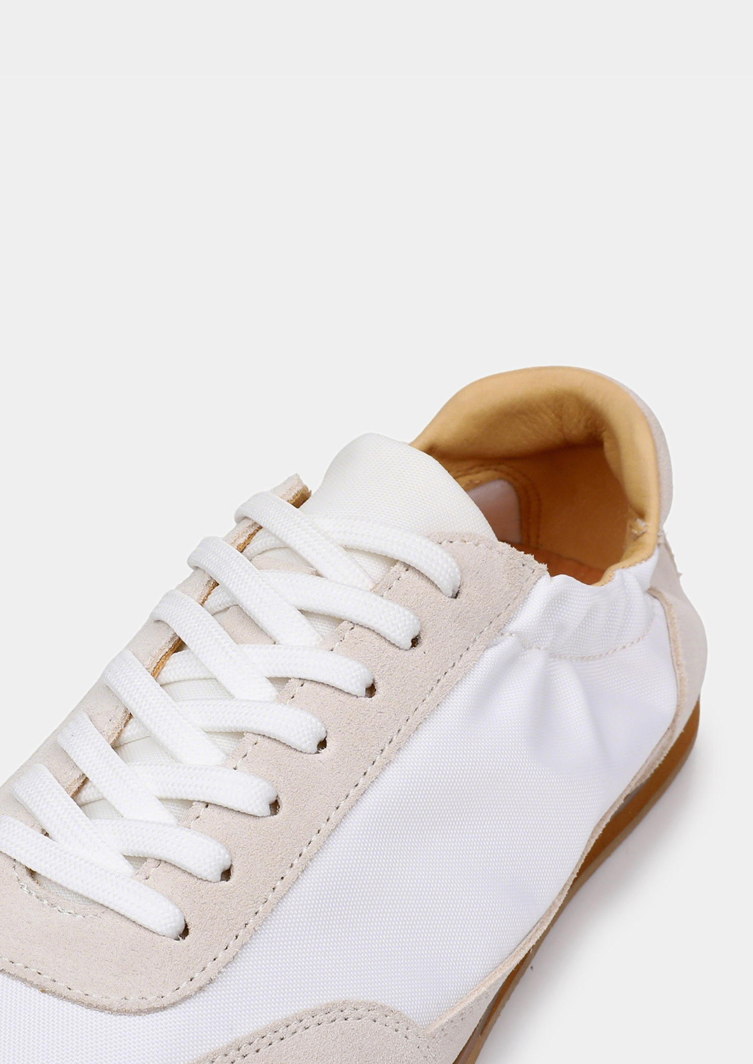 Monaco Ivory Slip-On Retro Runner