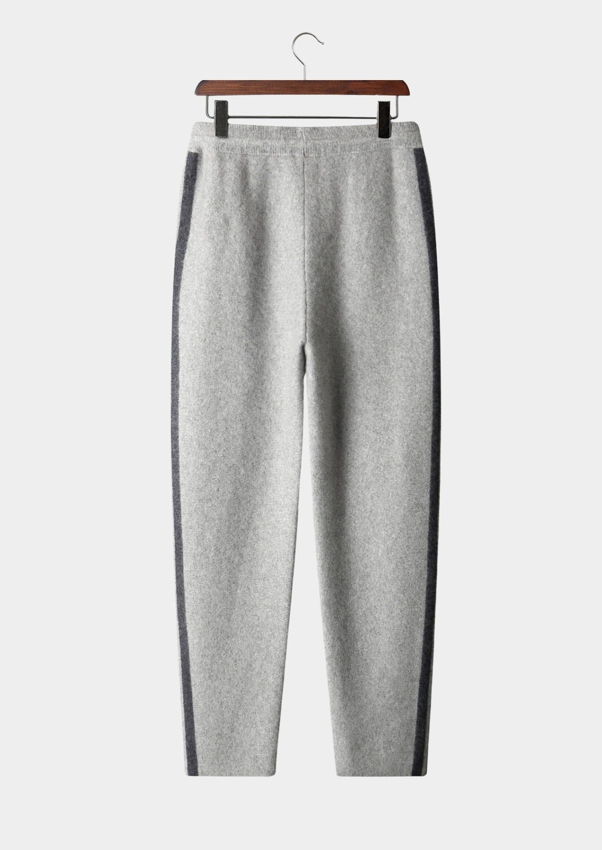 Pure Extra-Fine Merino Wool Striped Leisure Trousers