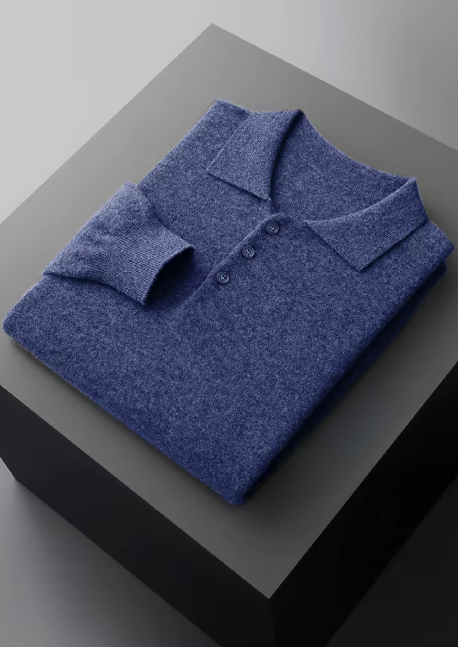PURE EXTRA-FINE MERINO WOOL CLASSIC SWEATER POLO
