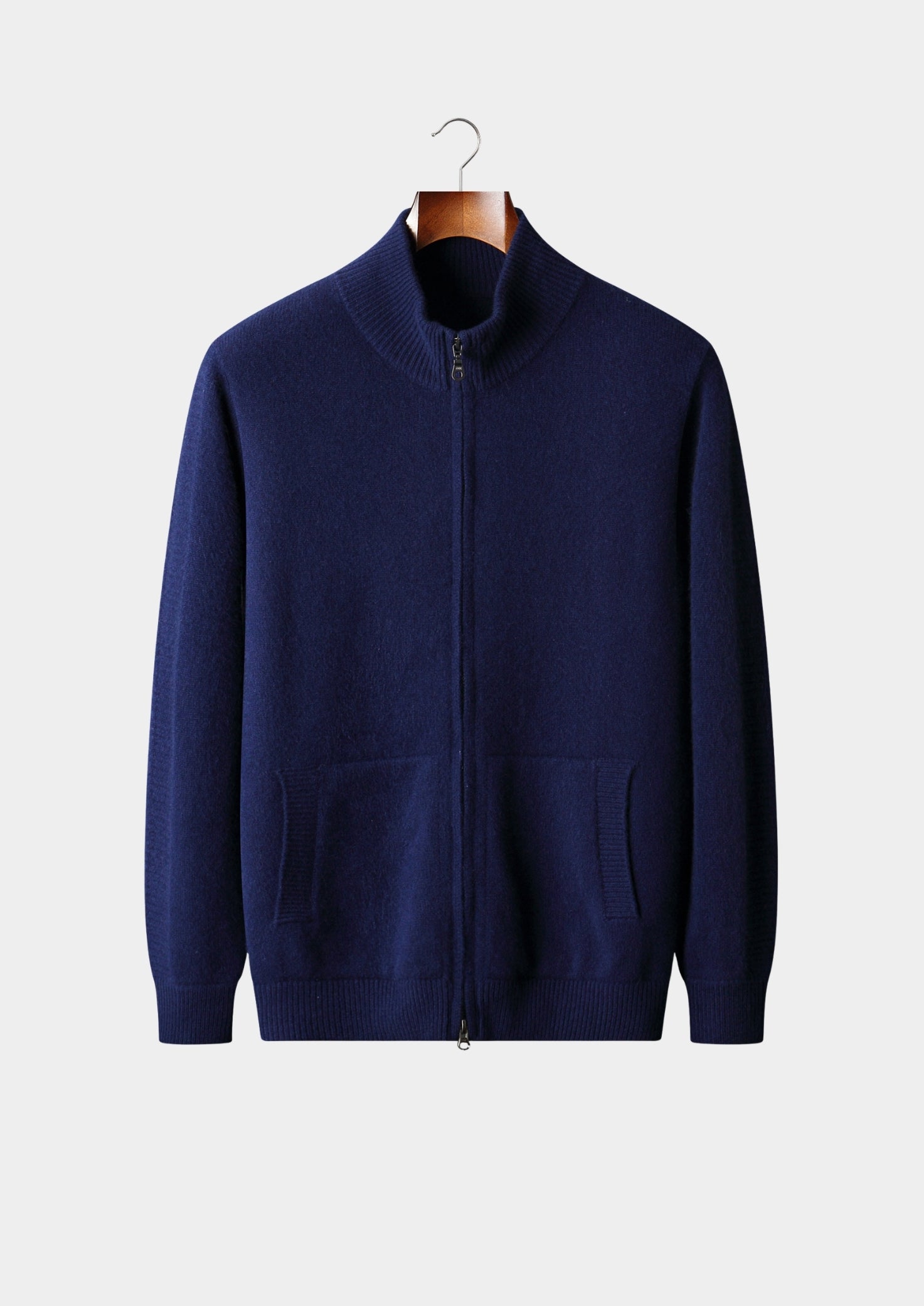 Pure Extra-Fine Merino Wool Essential Dual Zip Cardigan