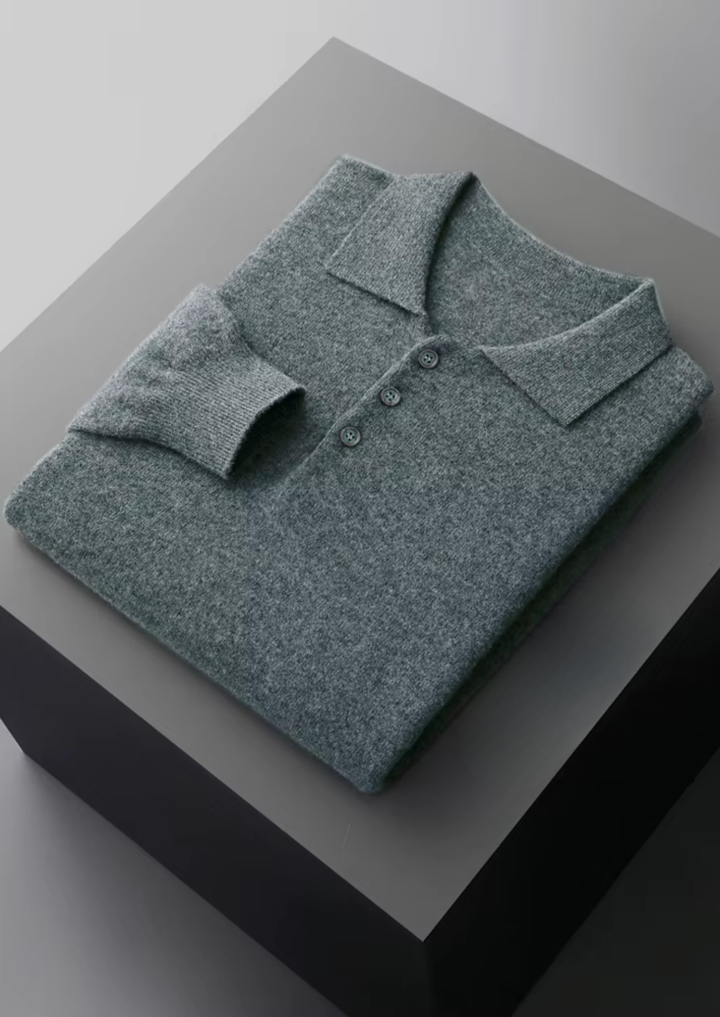 PURE EXTRA-FINE MERINO WOOL CLASSIC SWEATER POLO