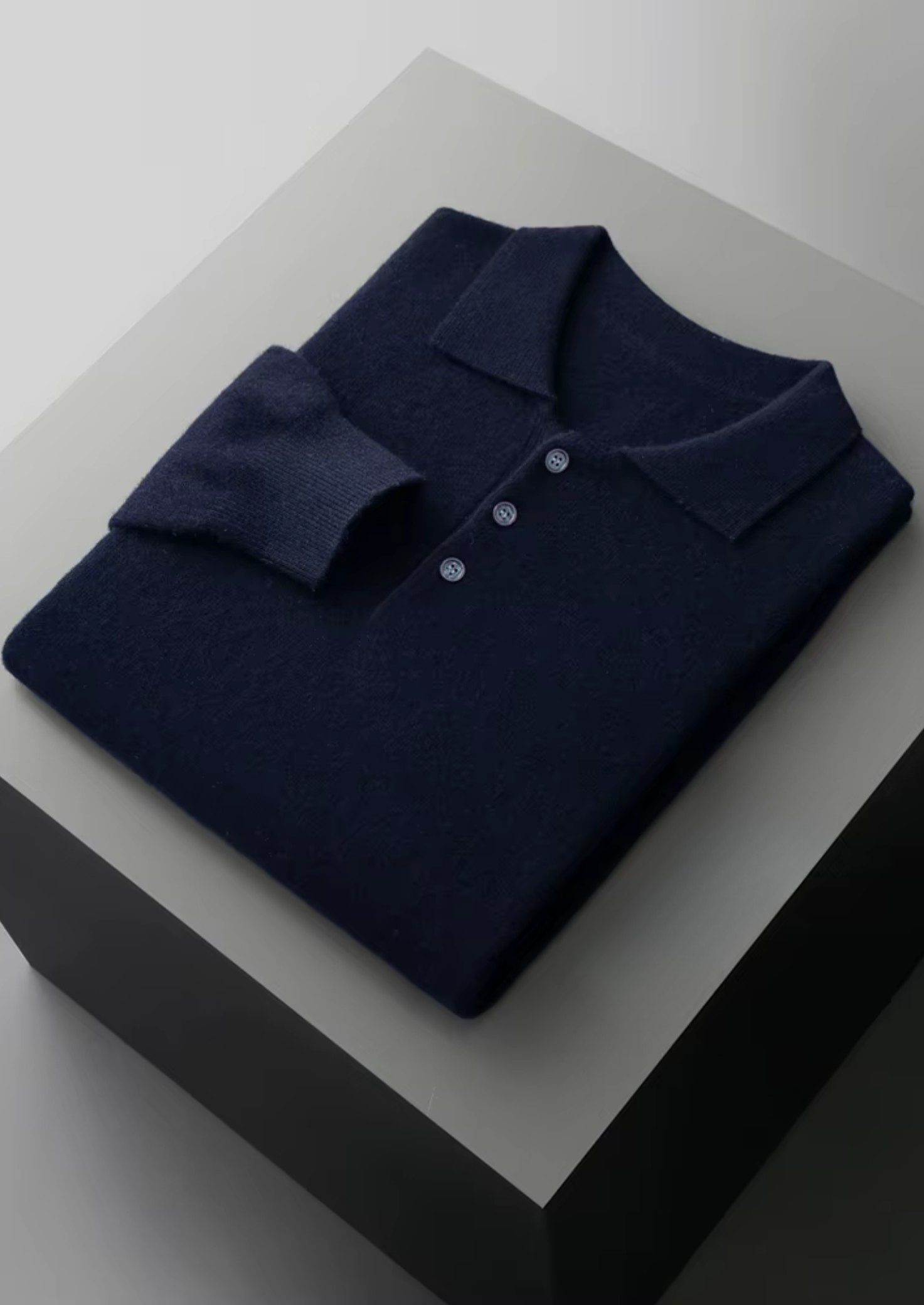 PURE EXTRA-FINE MERINO WOOL CLASSIC SWEATER POLO