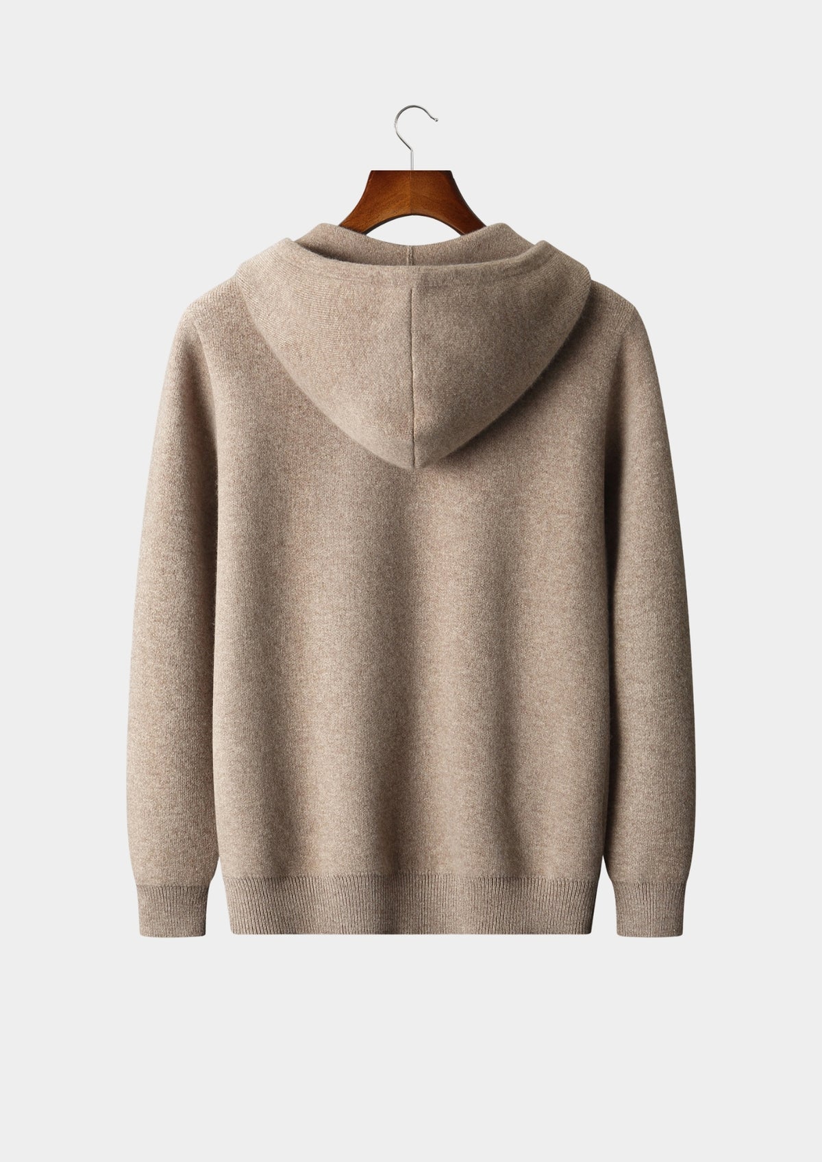 Pure Extra-Fine Merino Wool Zipper Hoodie