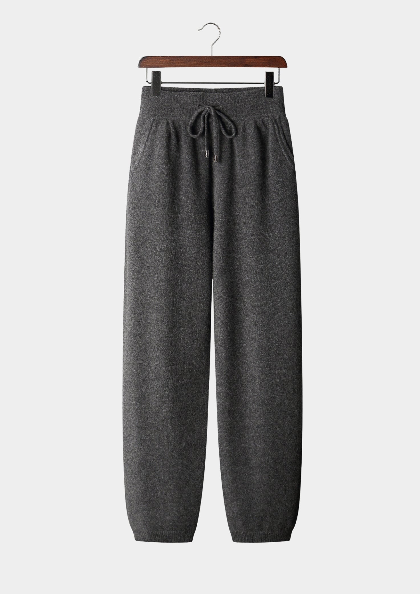 Pure Extra-Fine Merino Wool Drawstring Trousers
