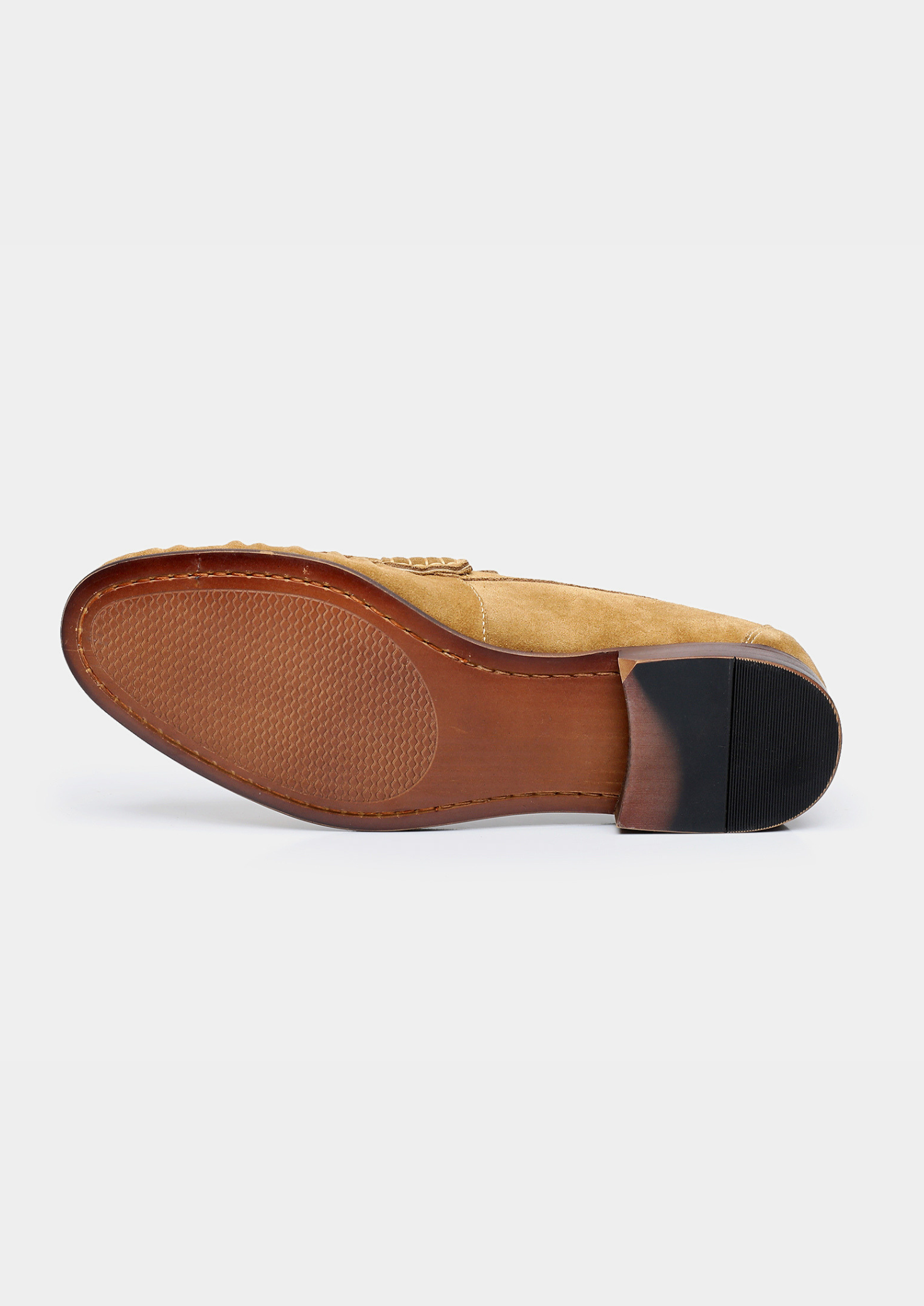 CARAMEL CLASSIC PENNY SUEDE LOAFERS