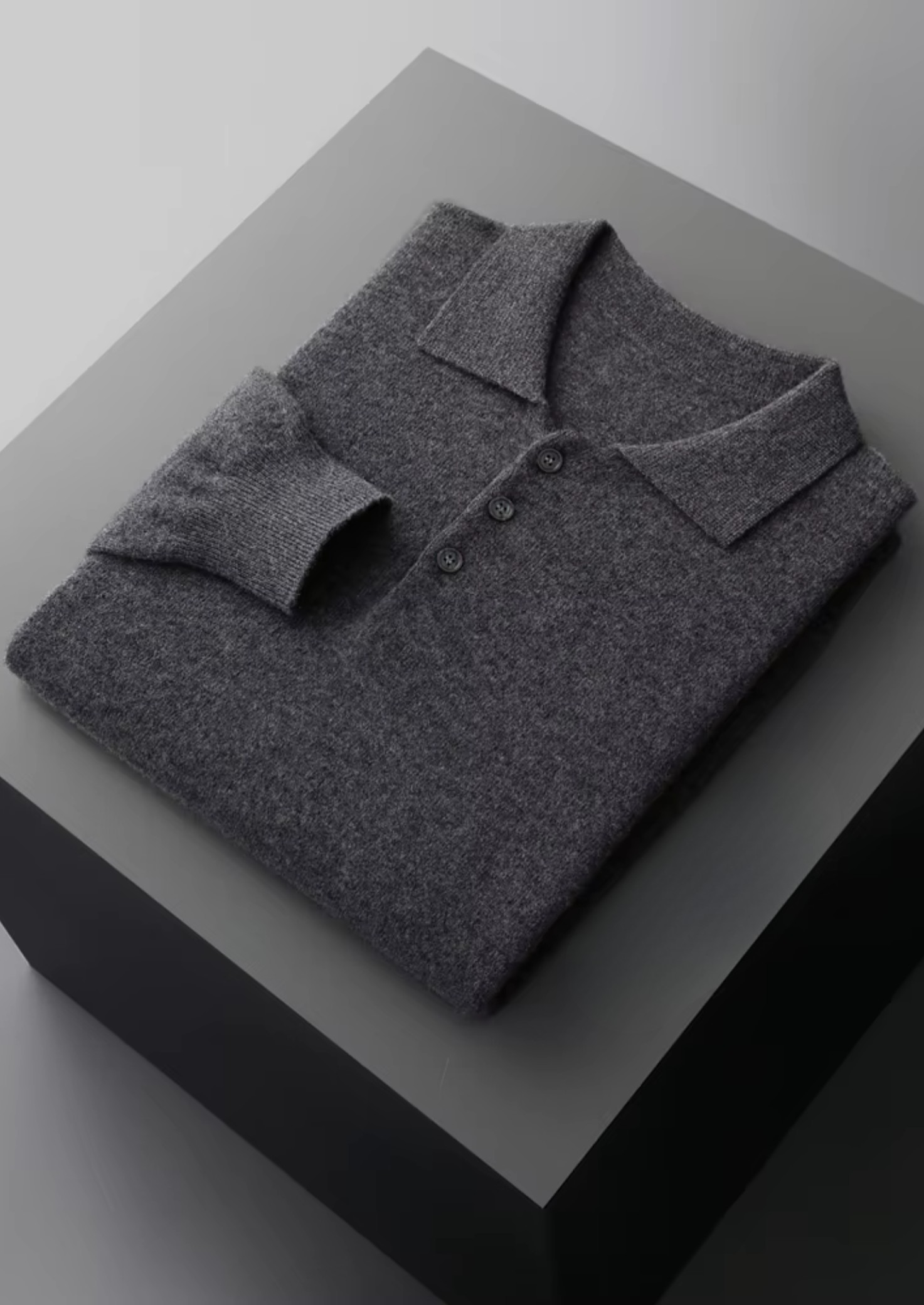 PURE EXTRA-FINE MERINO WOOL CLASSIC SWEATER POLO
