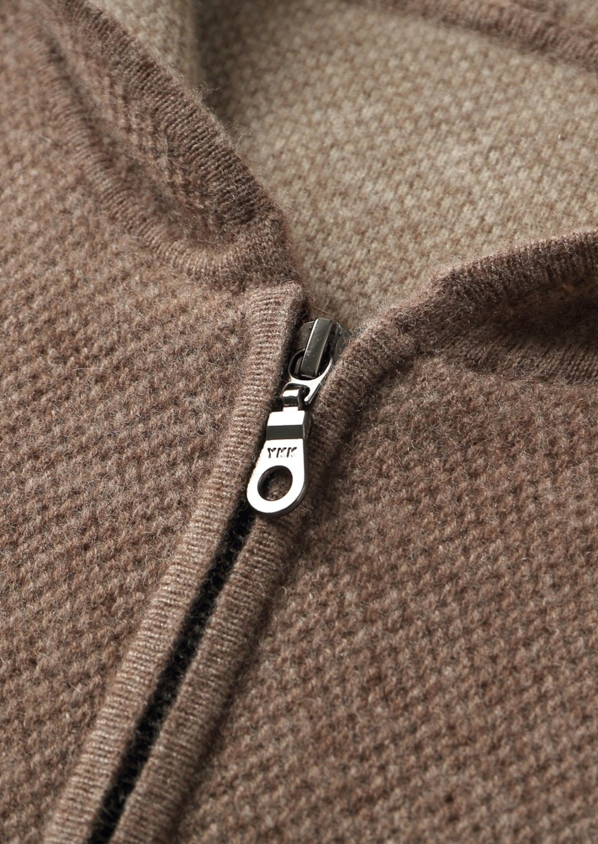 Pure Extra-Fine Merino Wool Jacquard Zip Hoodie