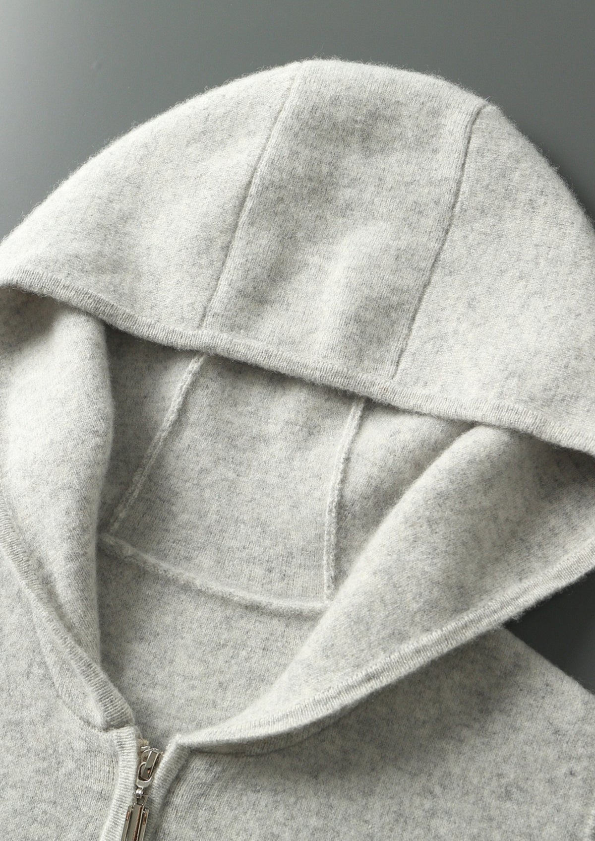 Pure Extra-Fine Merino Wool Hooded Zipper Vest
