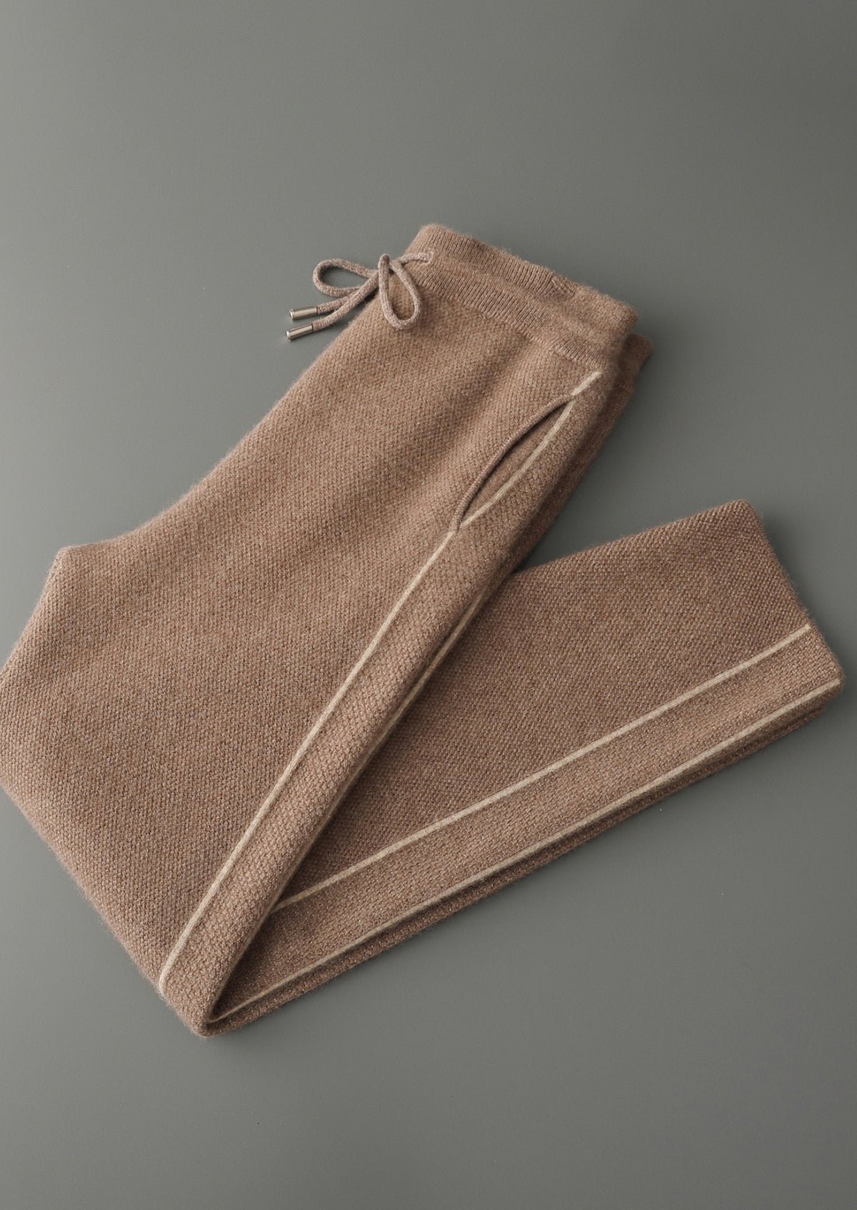 Pure Extra-Fine Merino Wool Jaquard Knit Trousers
