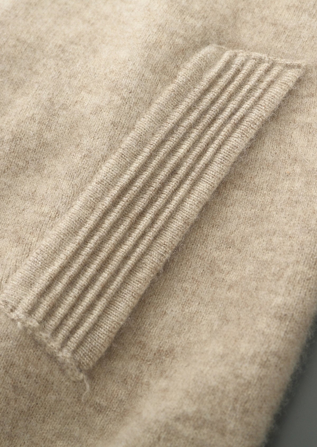 Pure Extra-Fine Merino Wool Textured Zip Cardigan