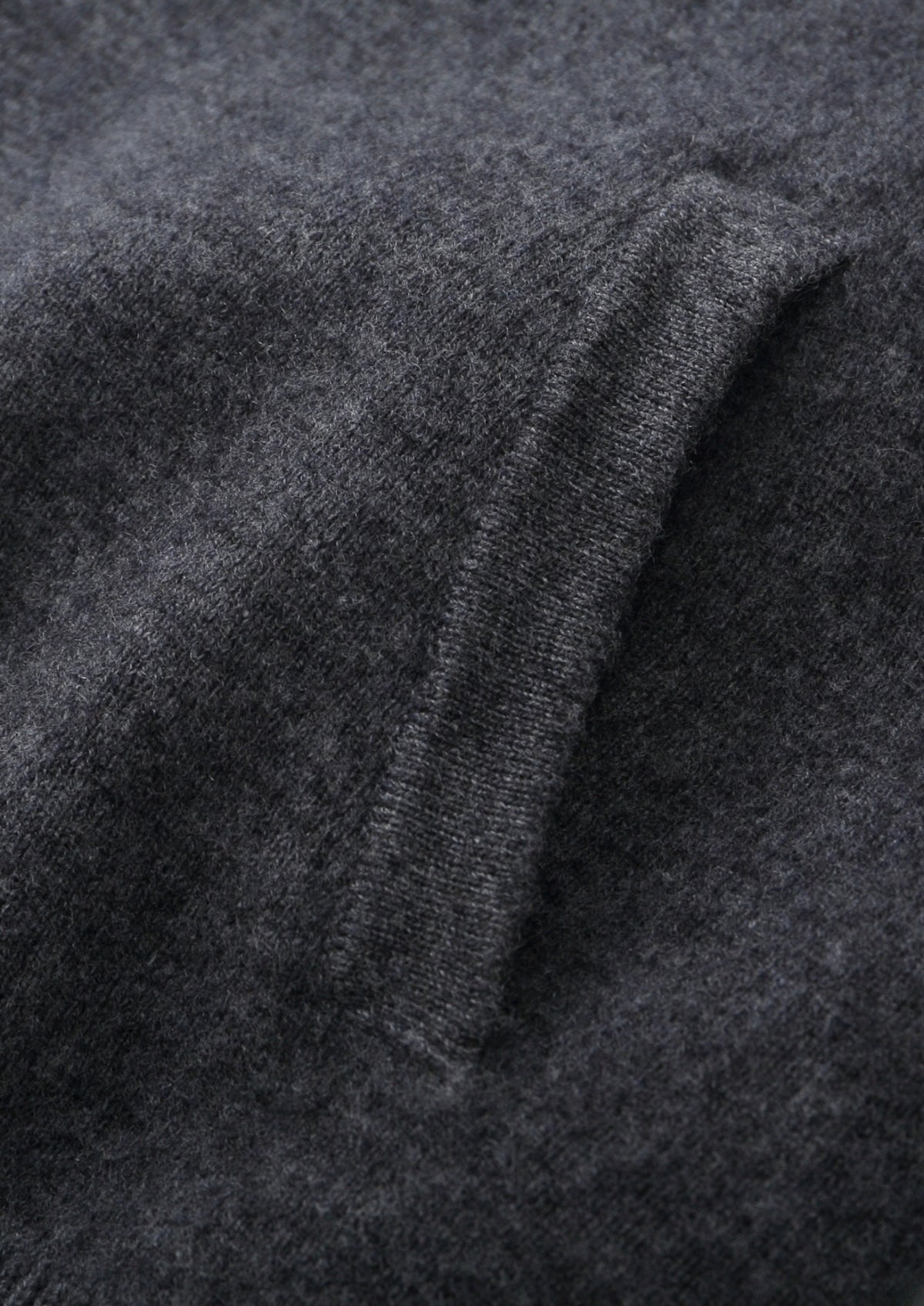 Pure Extra-Fine Merino Wool Contrast Zipper Hoodie