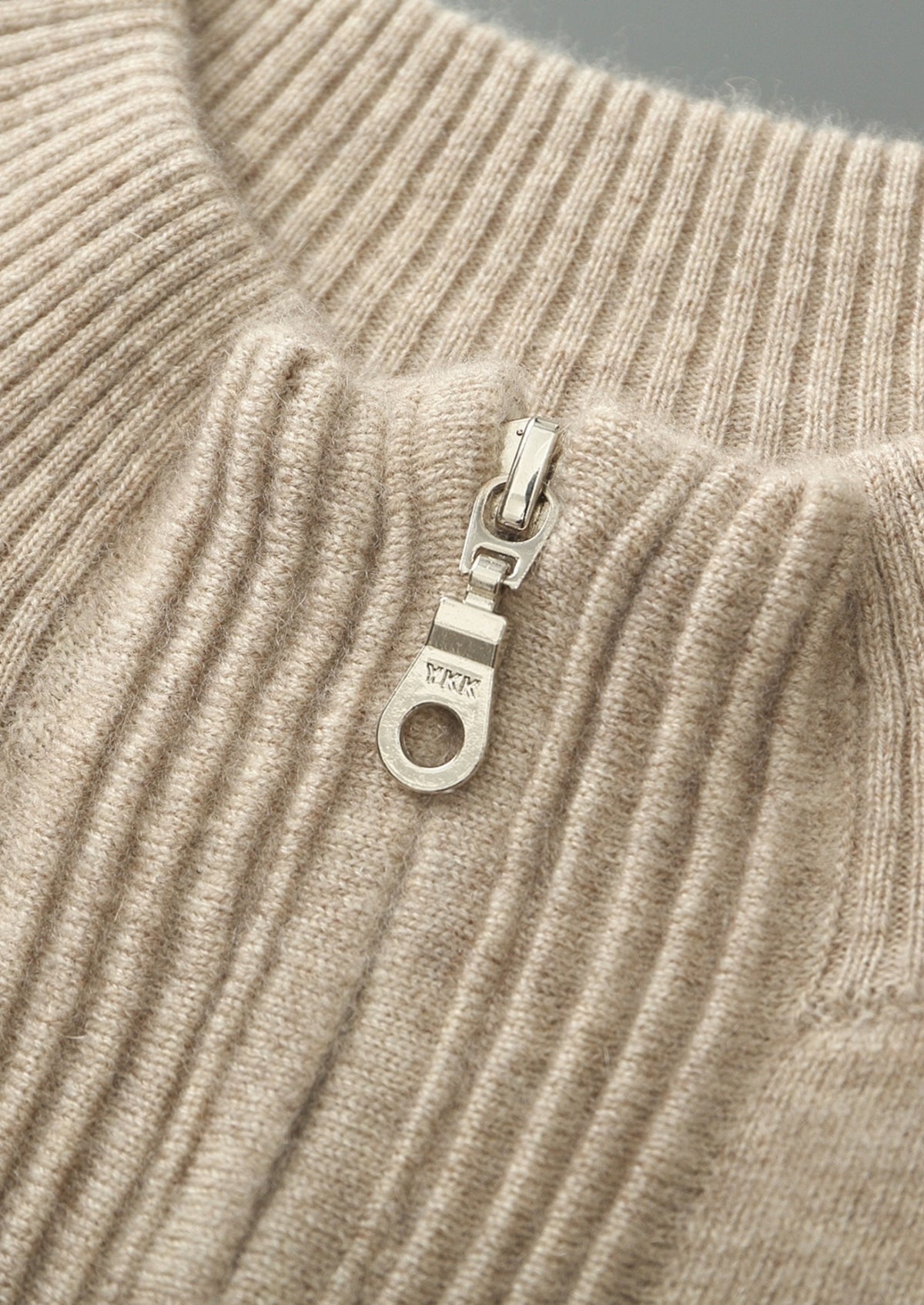 Pure Extra-Fine Merino Wool Textured Zip Cardigan