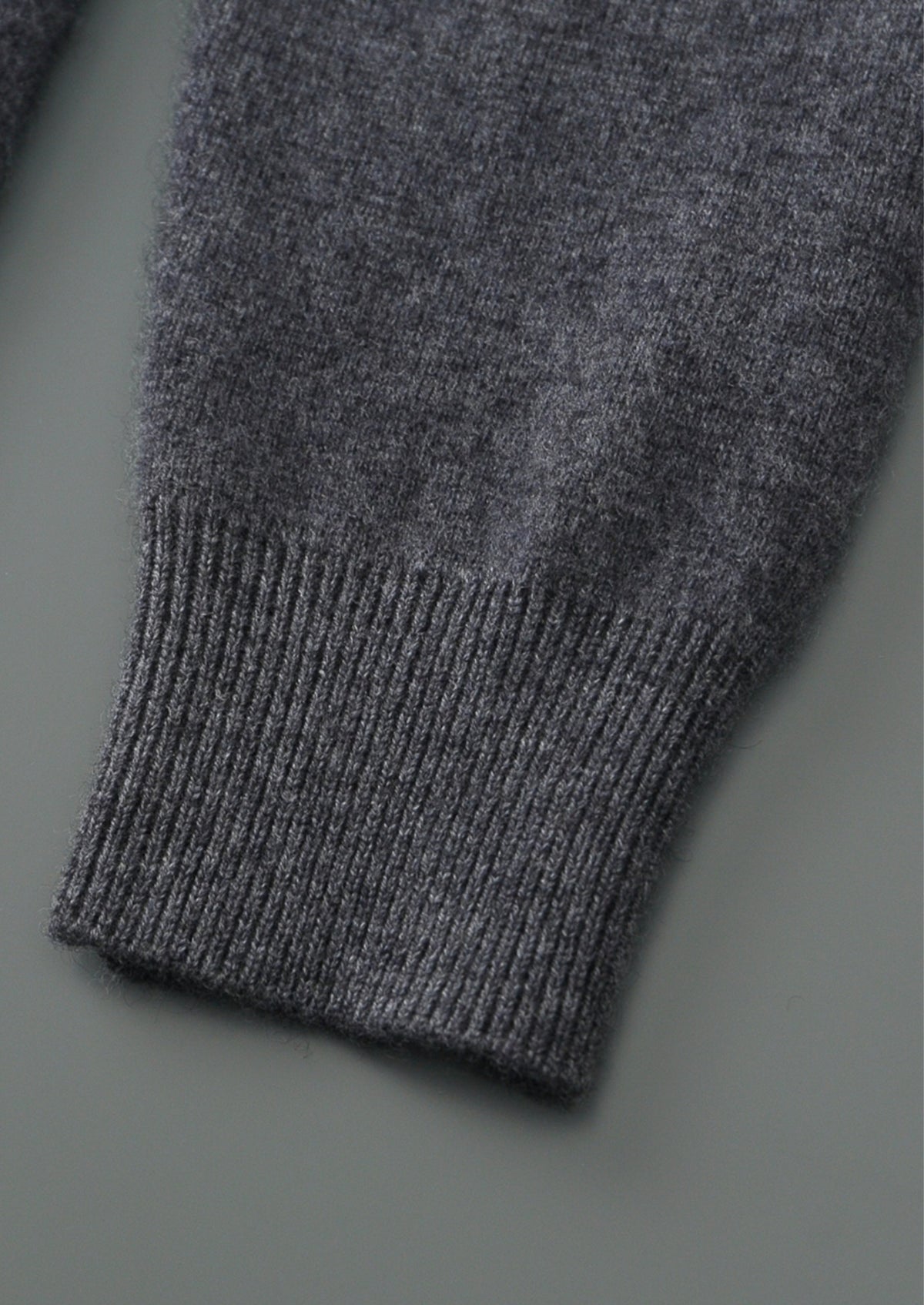 Pure Extra-Fine Merino Wool Contrast Zipper Hoodie
