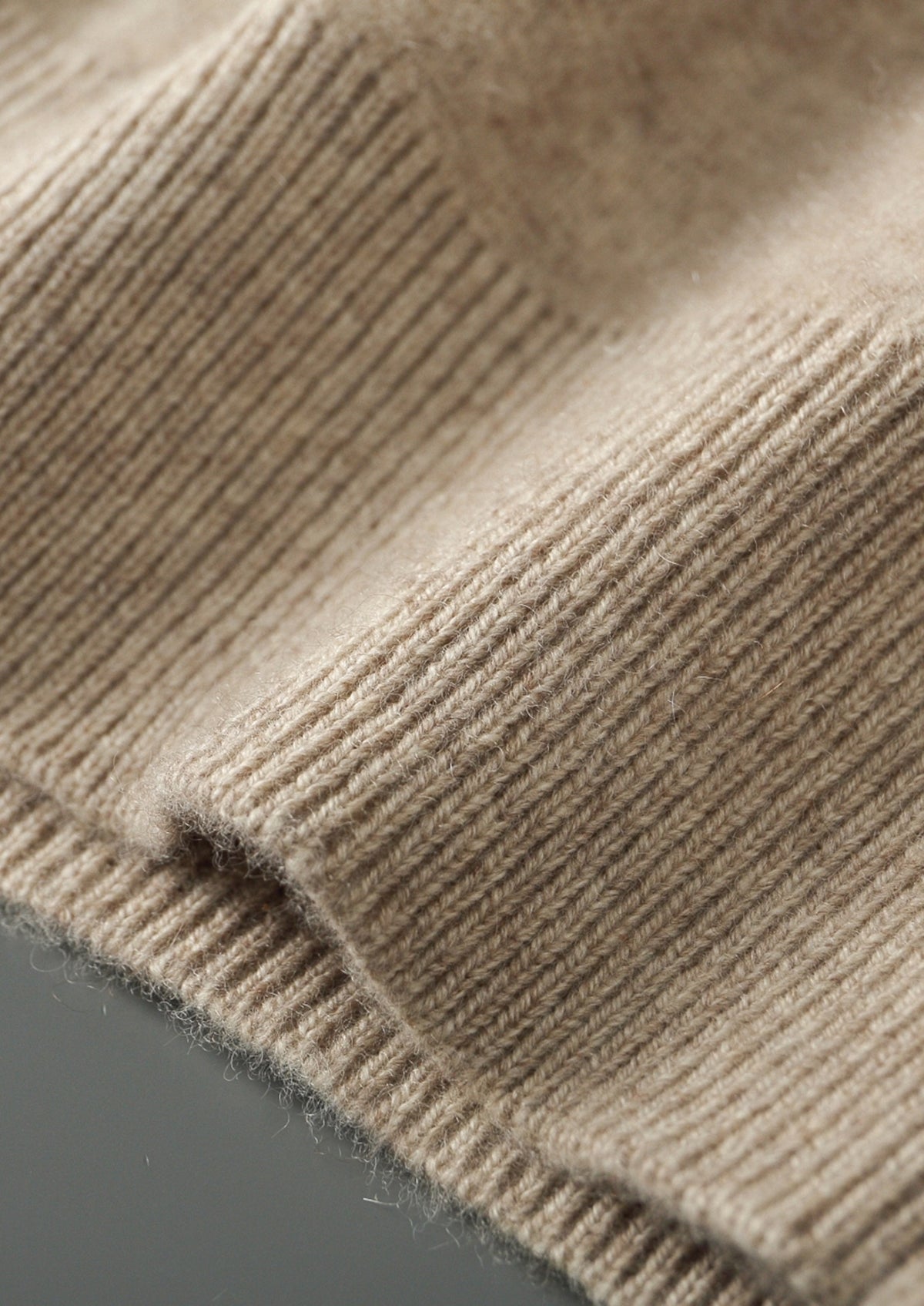 Pure Extra-Fine Merino Wool Contrast Zipper Hoodie