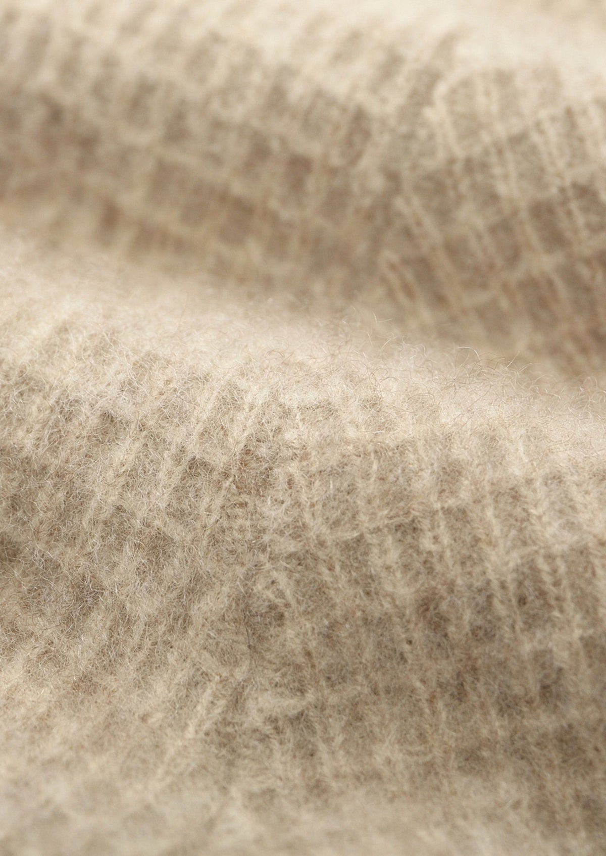 Pure Extra-Fine Merino Wool Textured Zip Polo Cardigan