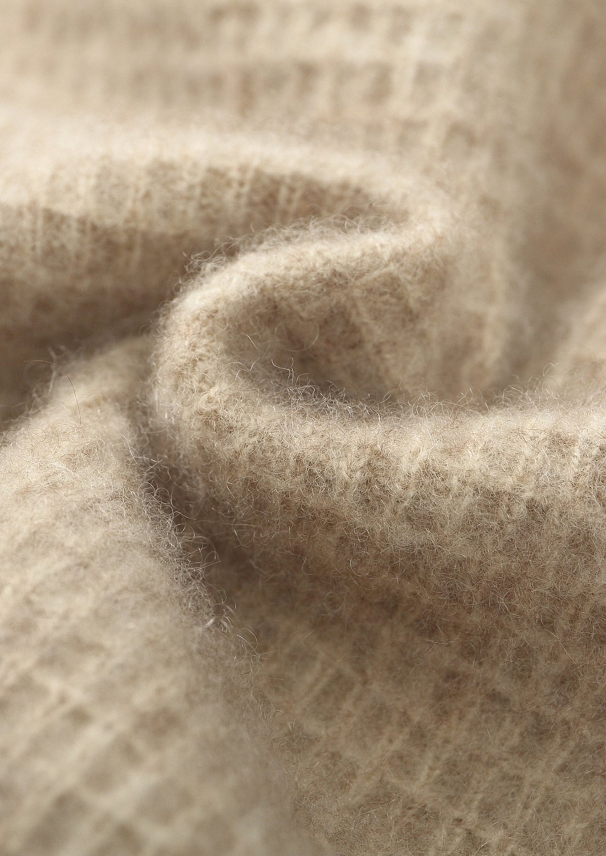 Pure Extra-Fine Merino Wool Textured Zip Polo Cardigan