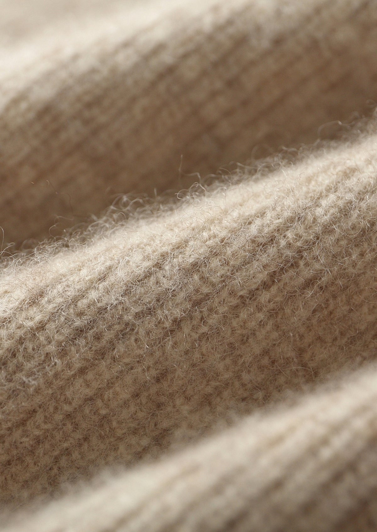 Premium Cashmere Two-Tone Zip Hoodie