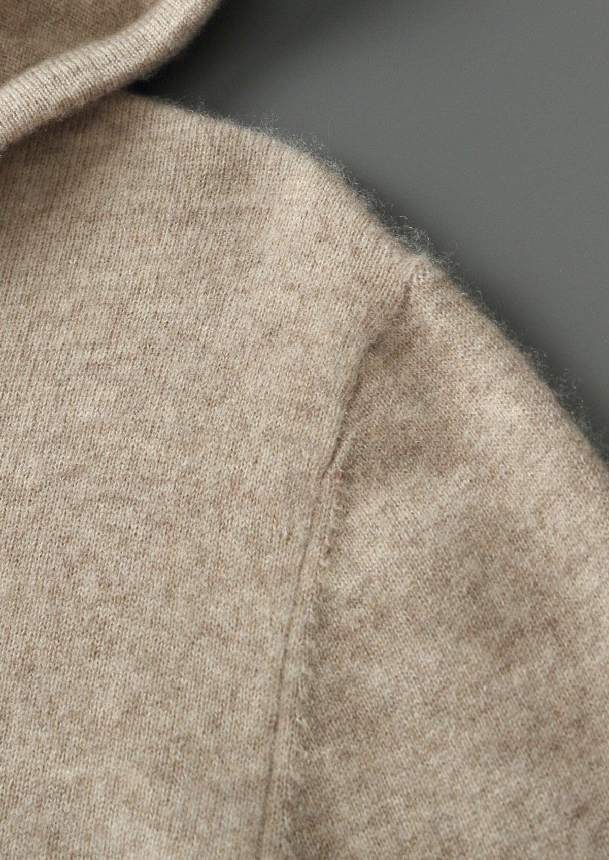 Premium Cashmere Half-Zip Hoodie