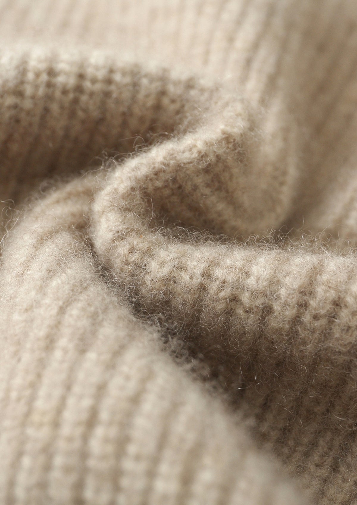 Premium Cashmere Ribbed Button-Up Hoodie
