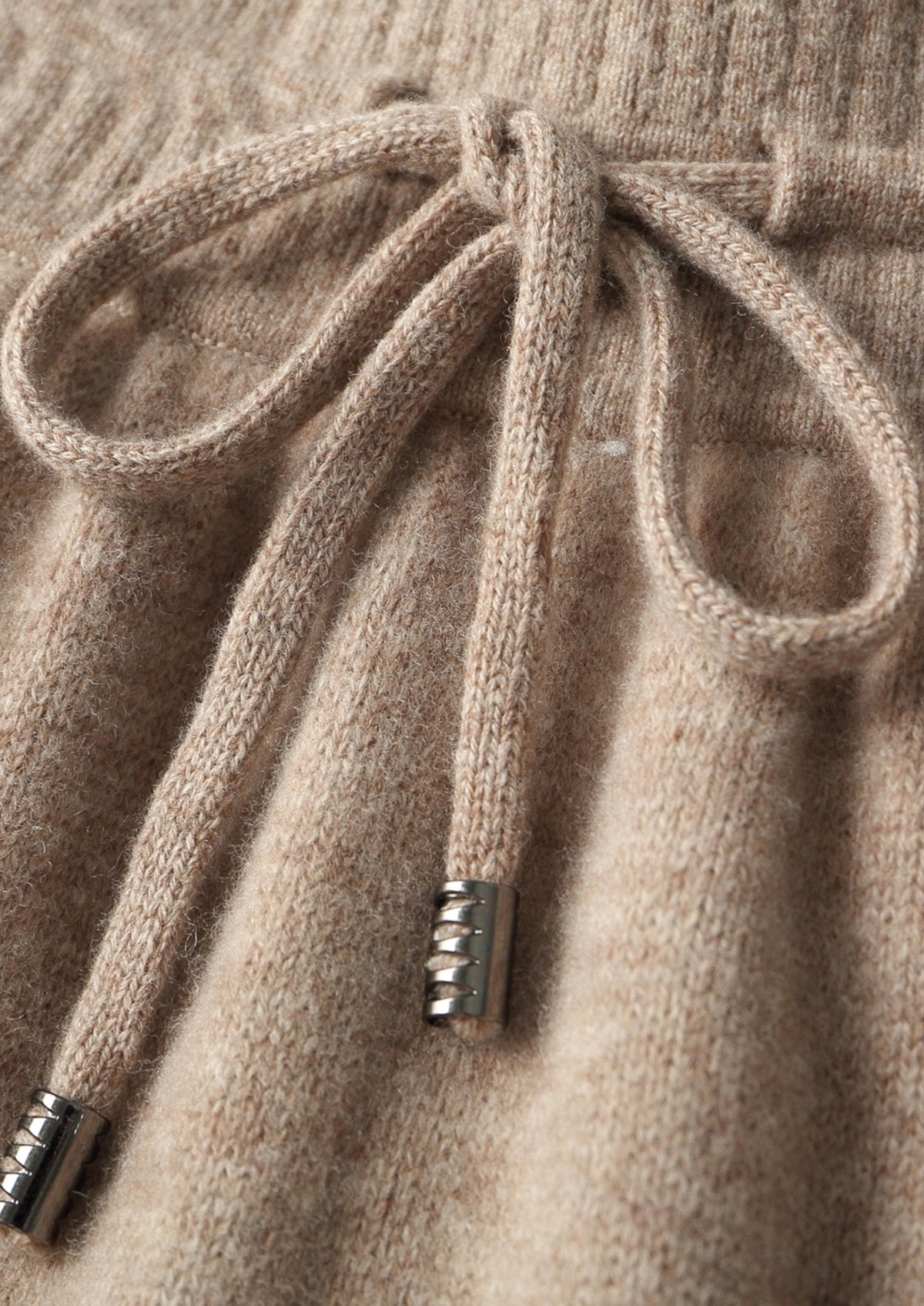 Pure Extra-Fine Merino Wool Drawstring Trousers