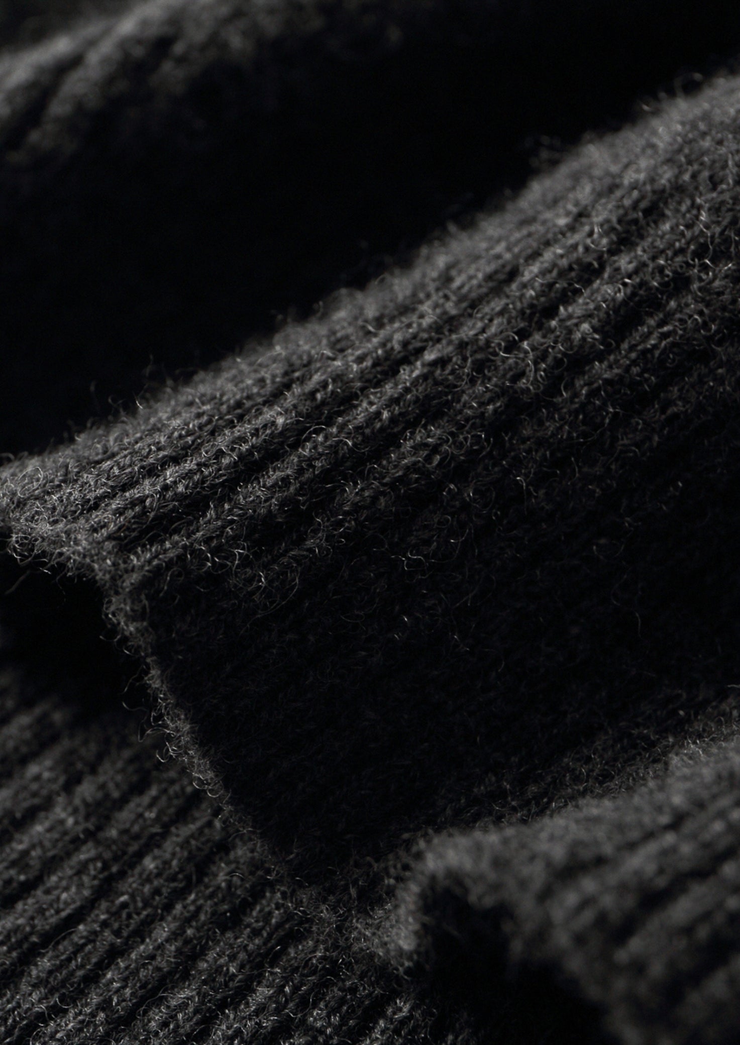 Pure Extra-Fine Merino Wool Funnel Neck Cardigan