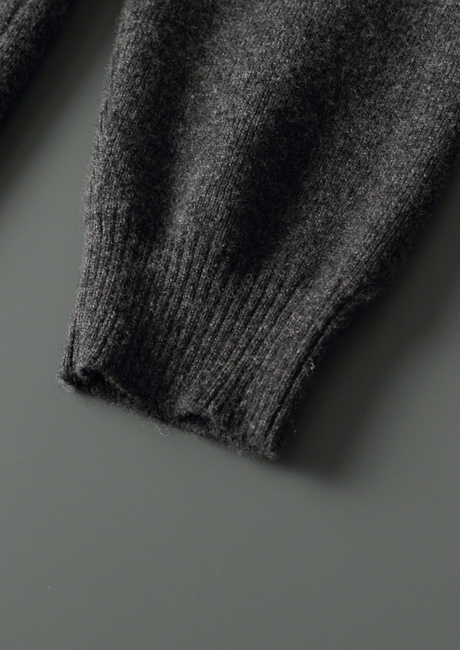 Pure Extra-Fine Merino Wool Funnel Neck Cardigan