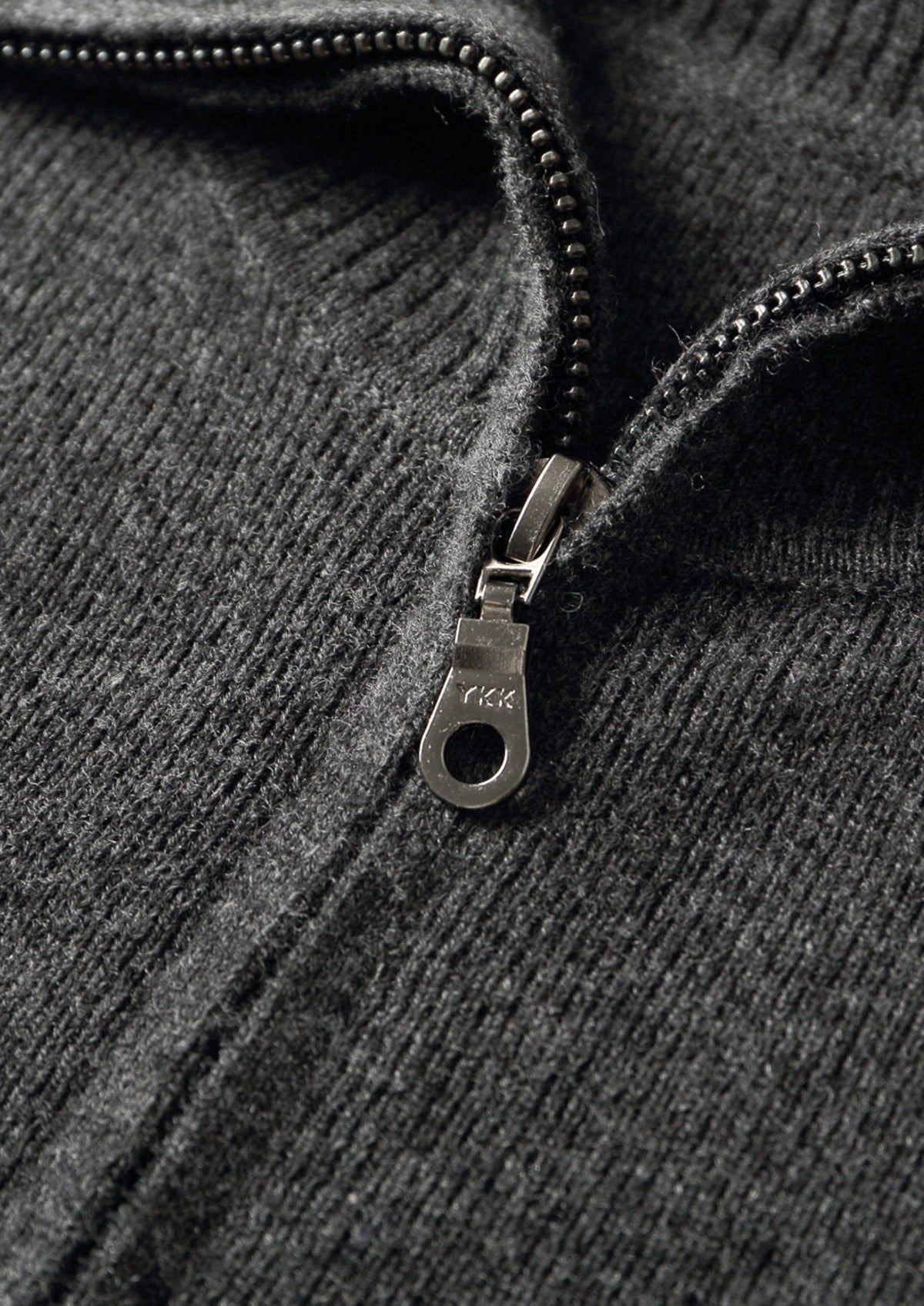 Pure Extra-Fine Merino Wool Funnel Neck Cardigan