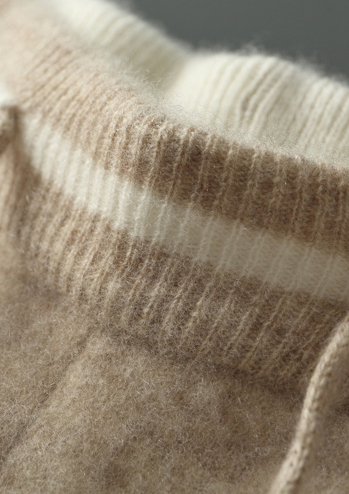 Pure Extra-Fine Merino Wool Contrast Leisure Trousers