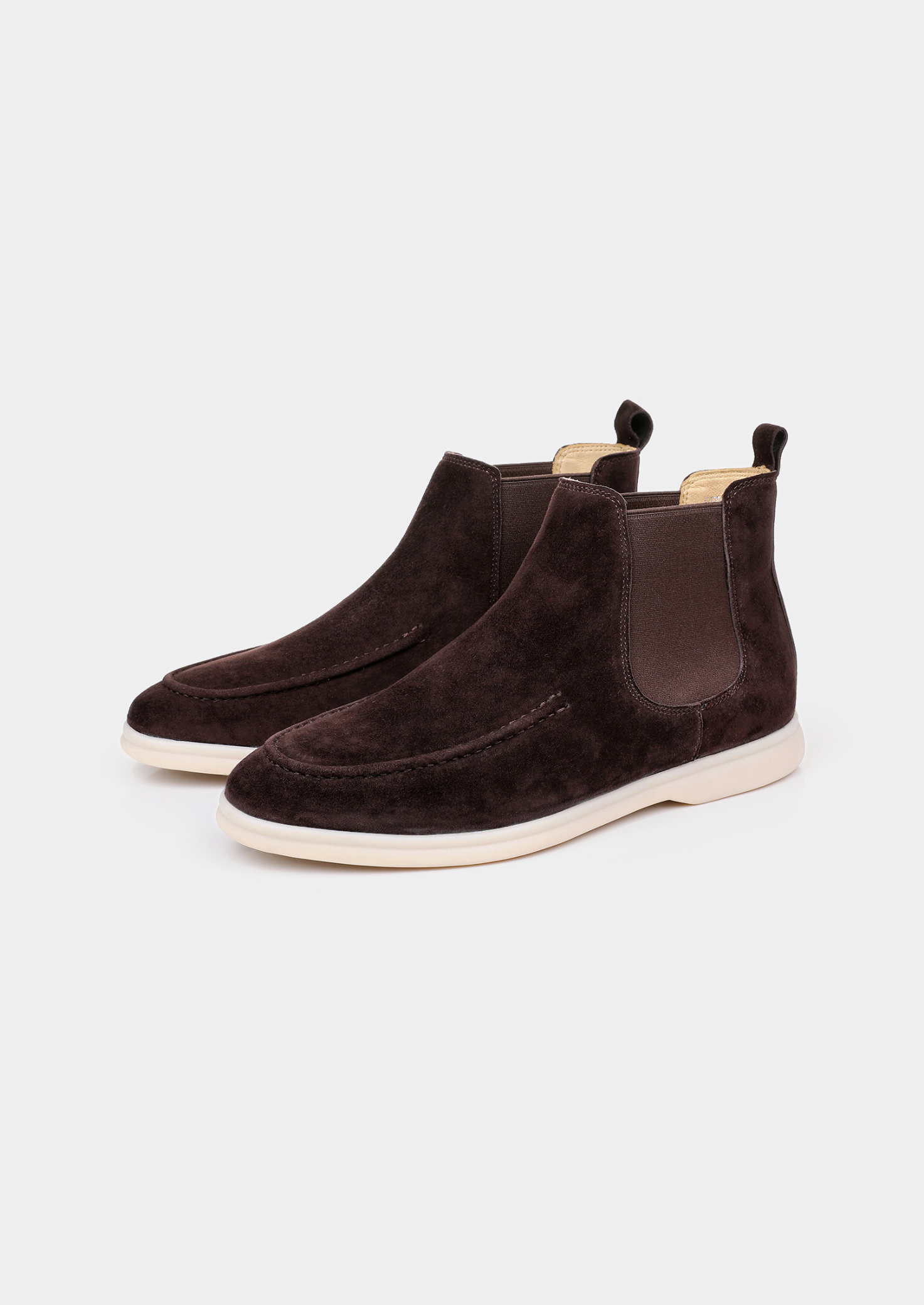 COFFEE SUEDE CHELSEA BOOT