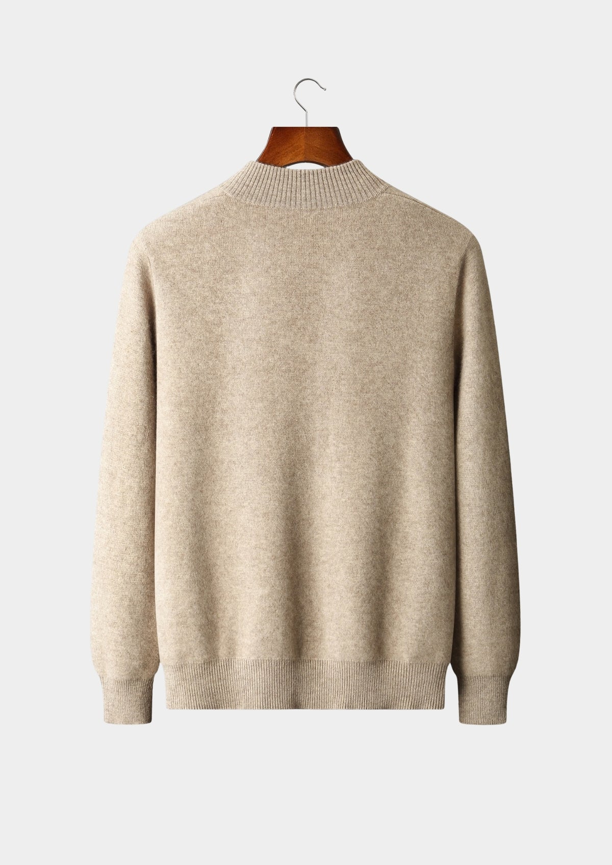 Pure Extra-Fine Merino Wool Textured Zip Cardigan