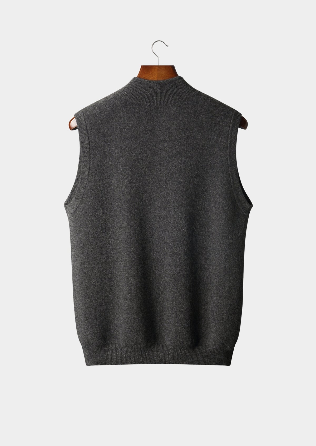 Pure Extra-Fine Merino Wool Zipper Vest