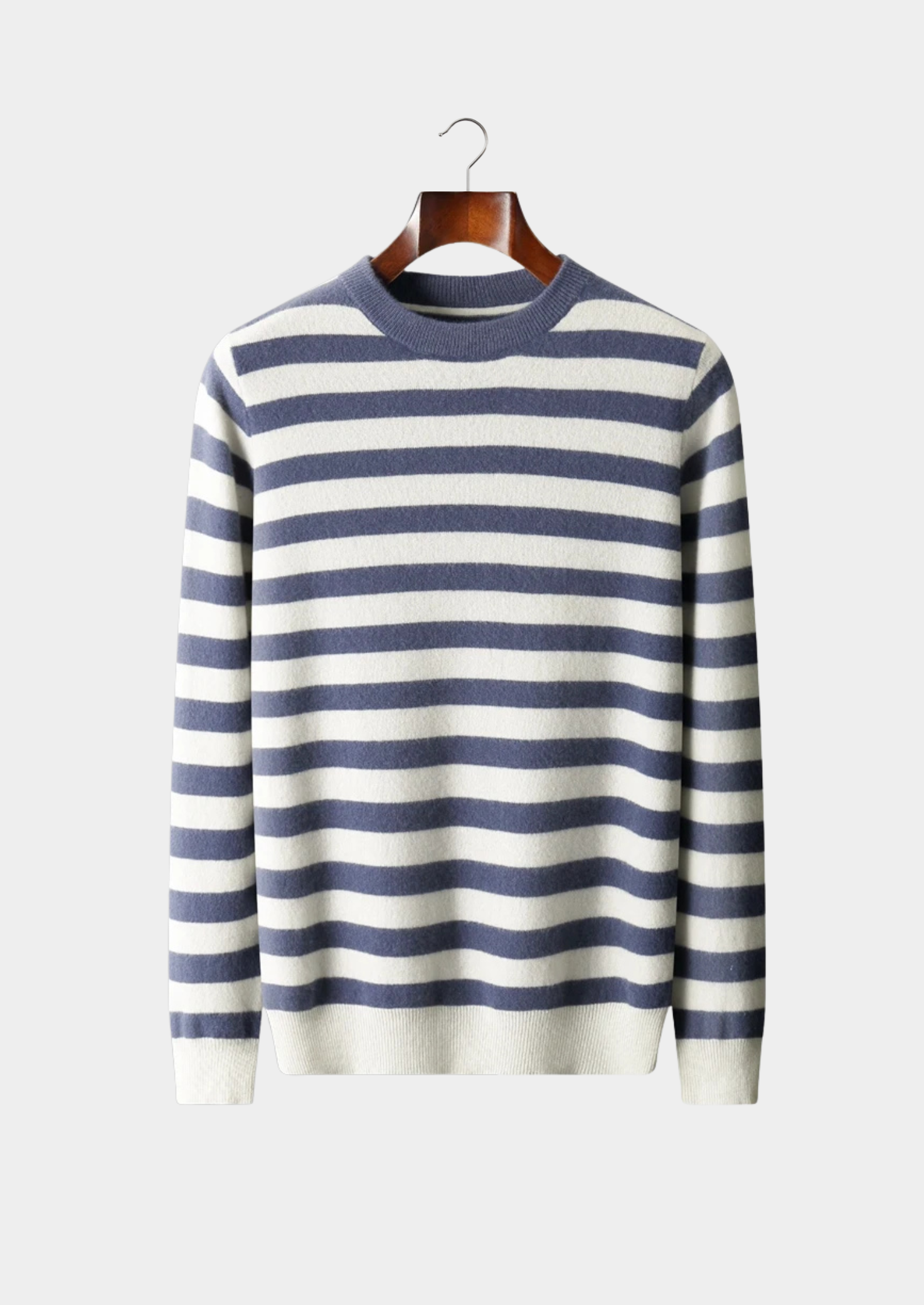 MERINO STRIPED CREWNECK